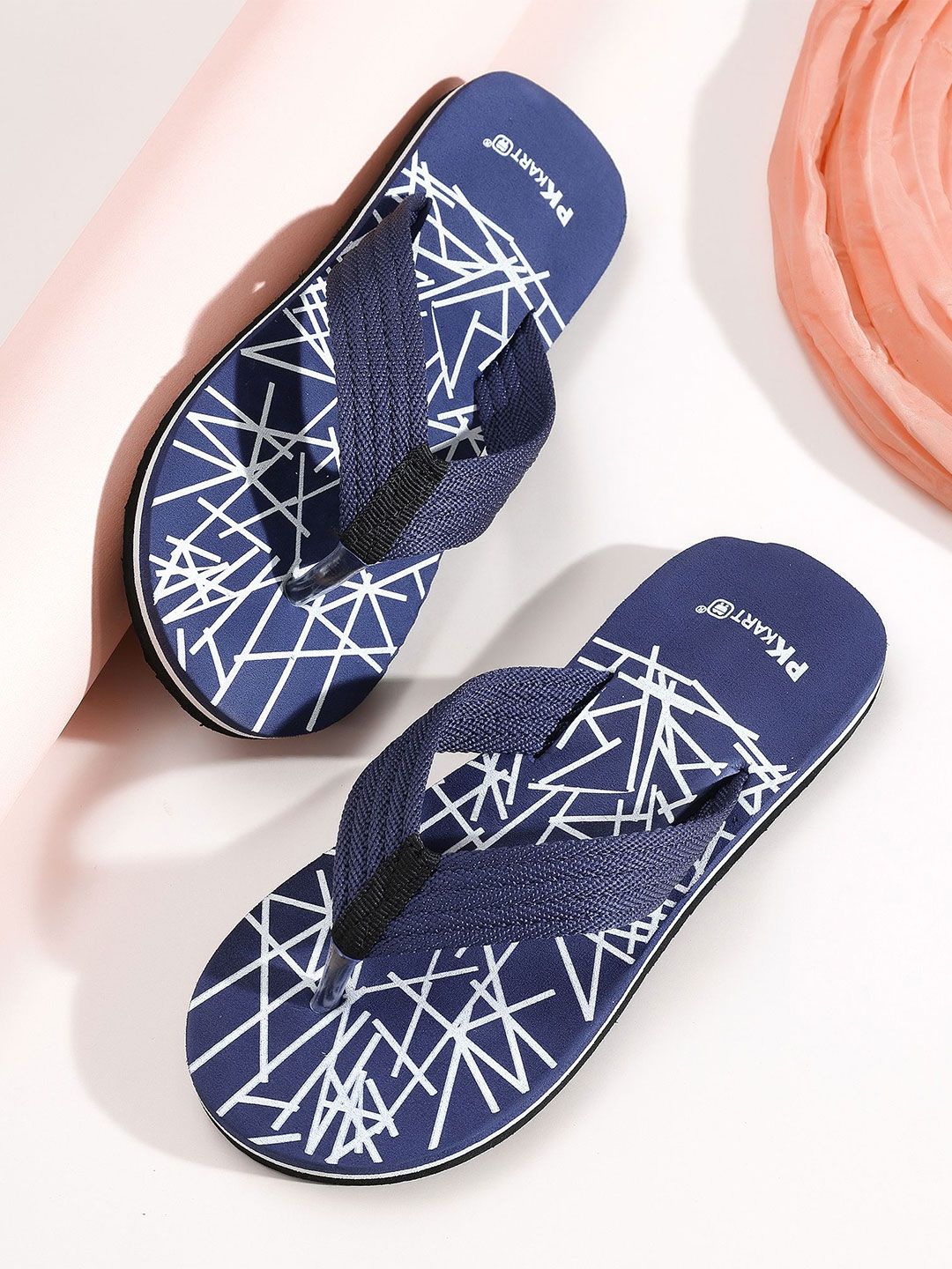PKKART Men Printed Thong Flip-Flops