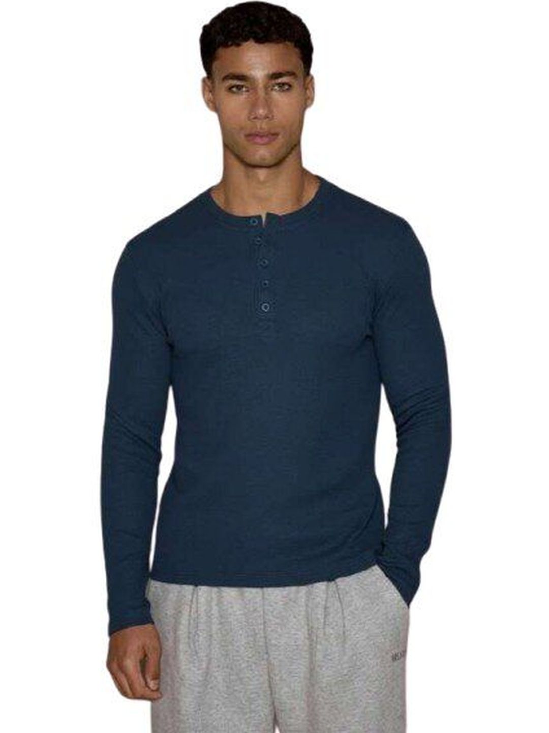 Trillion Men Henley Neck T-shirt