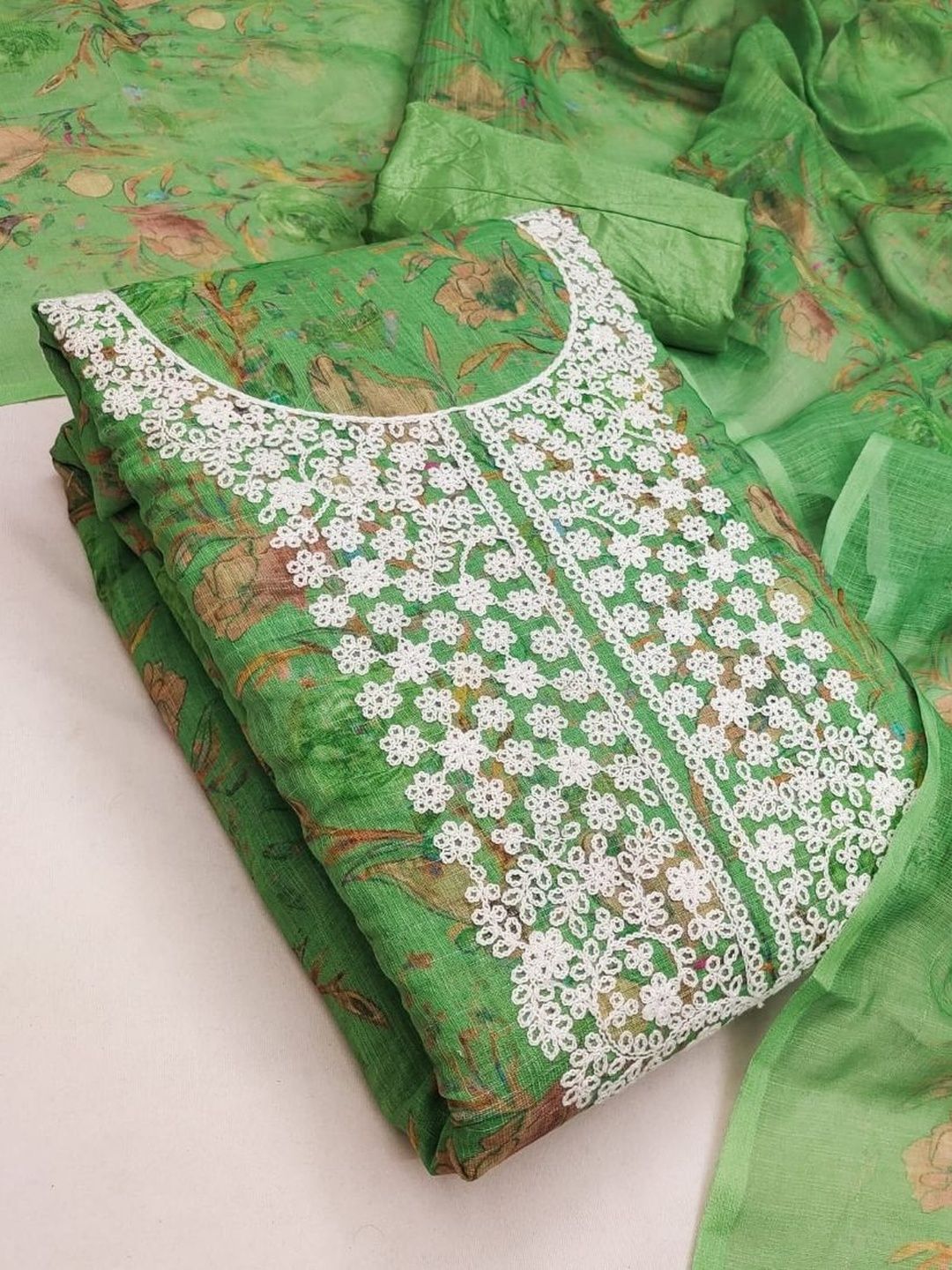 Dhaaga Ghar Embroidered Unstitched Dress Material