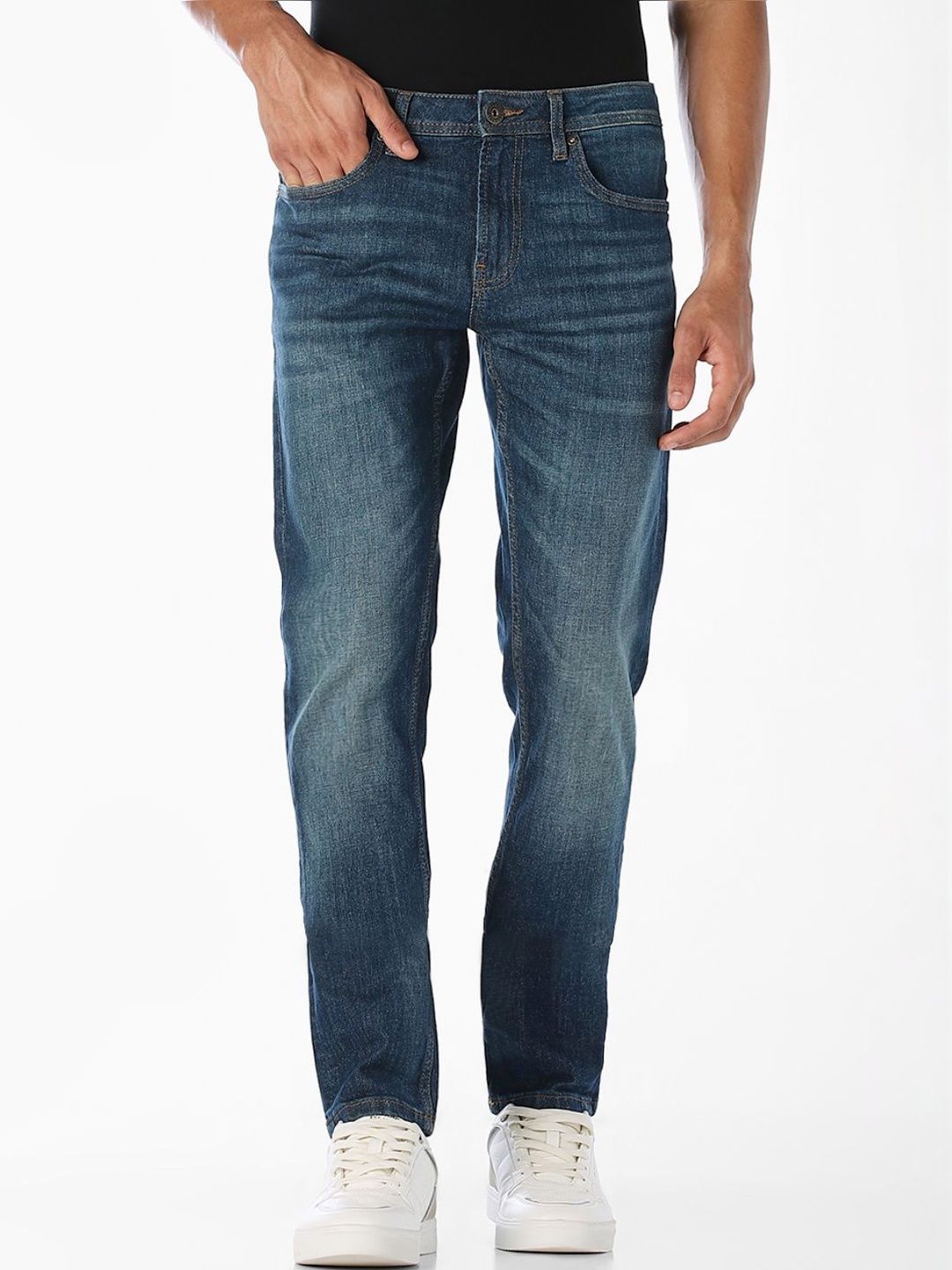 Jack & Jones Men Slim Fit Low-Rise Jeans