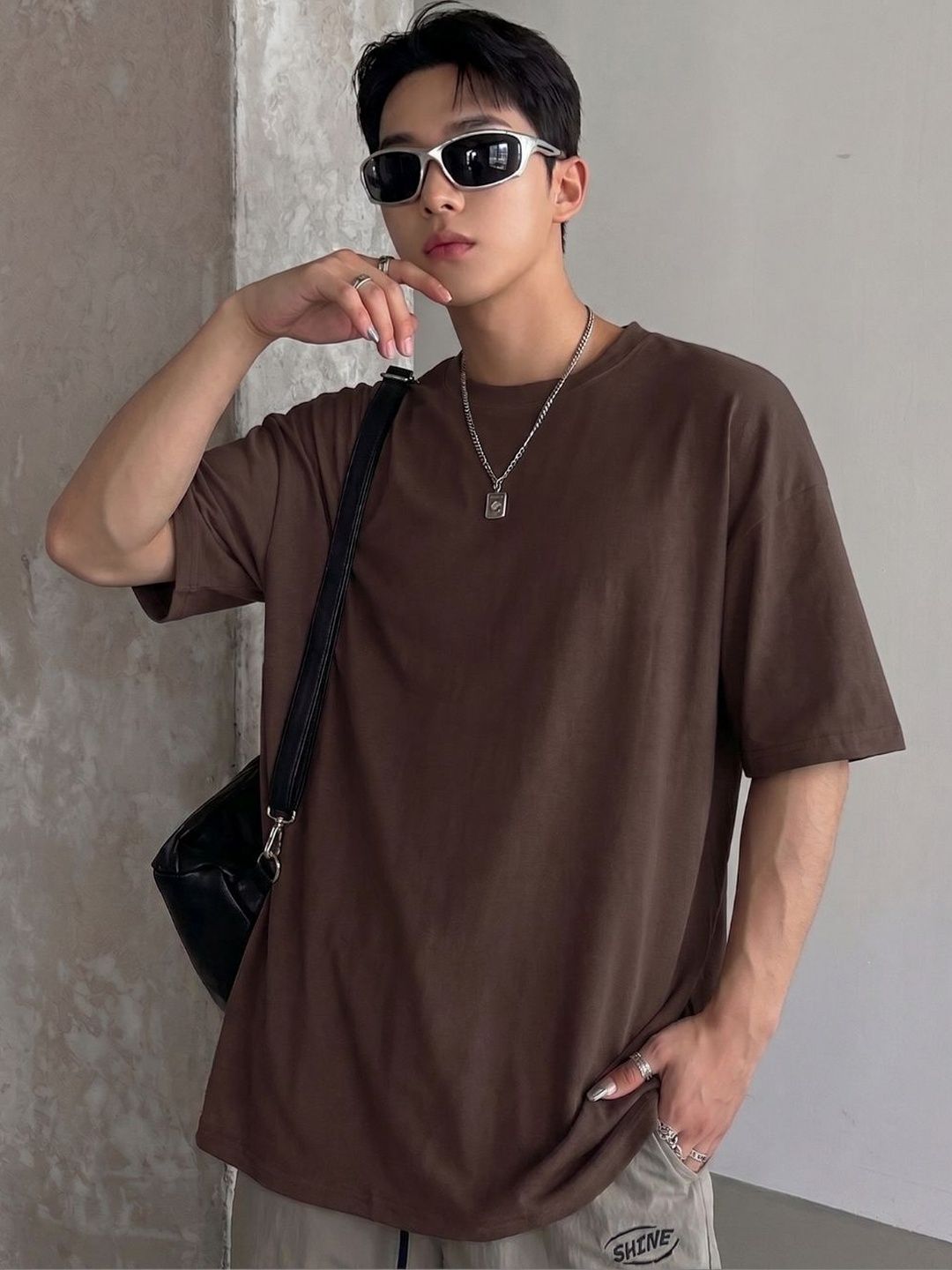 Cloth N code Men Solid Baggy Fit T-Shirt
