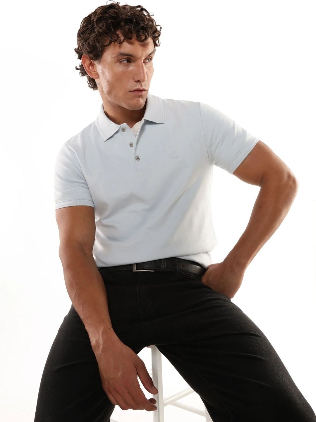 Calvin Klein Jeans Calvin Klein Jeans Polo Collar Short Sleeves Cotton Regular Fit T-shirt