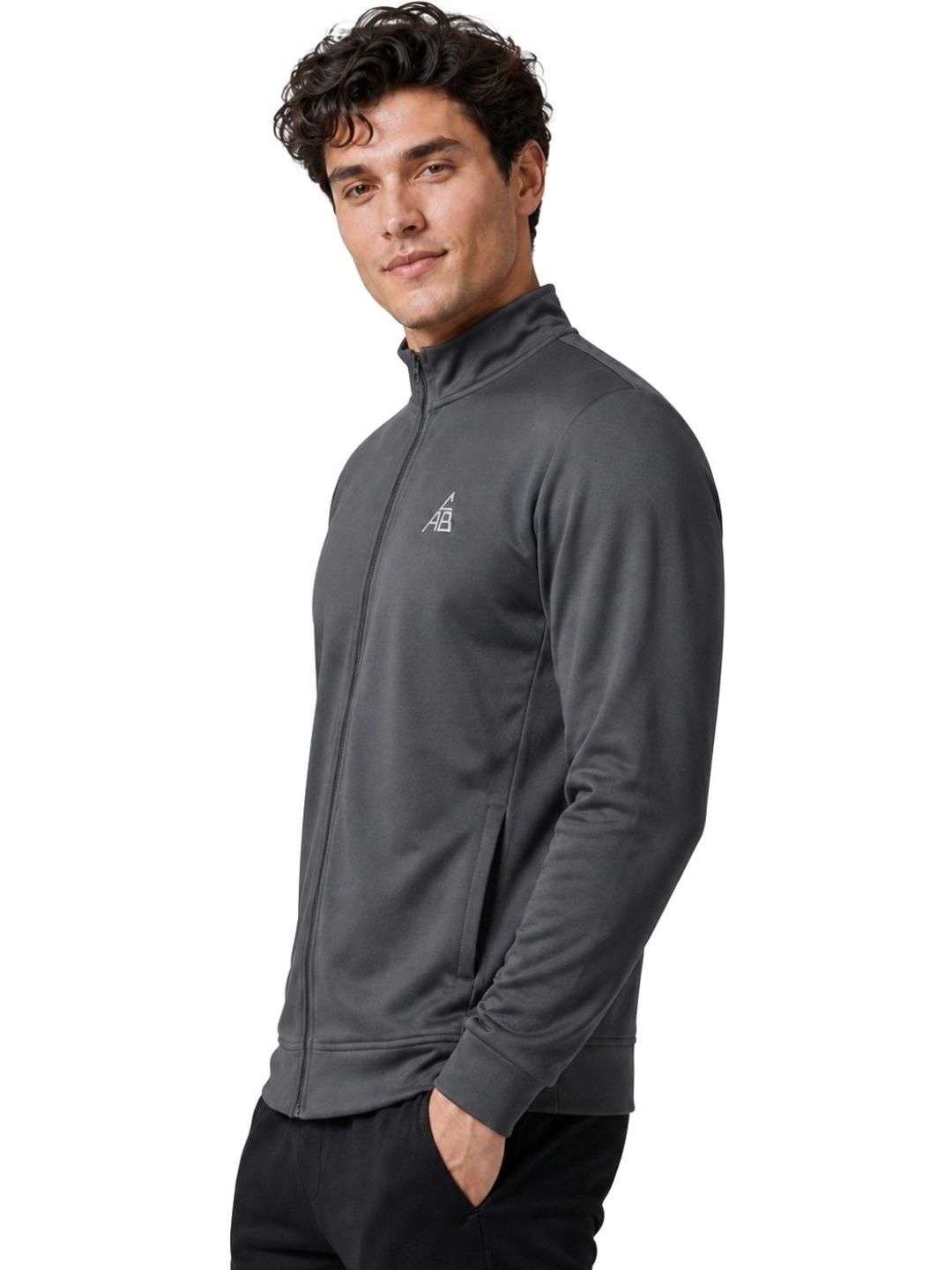 MIA FASHION Men Brand Logo Windcheater Outdoor Sporty Jacket