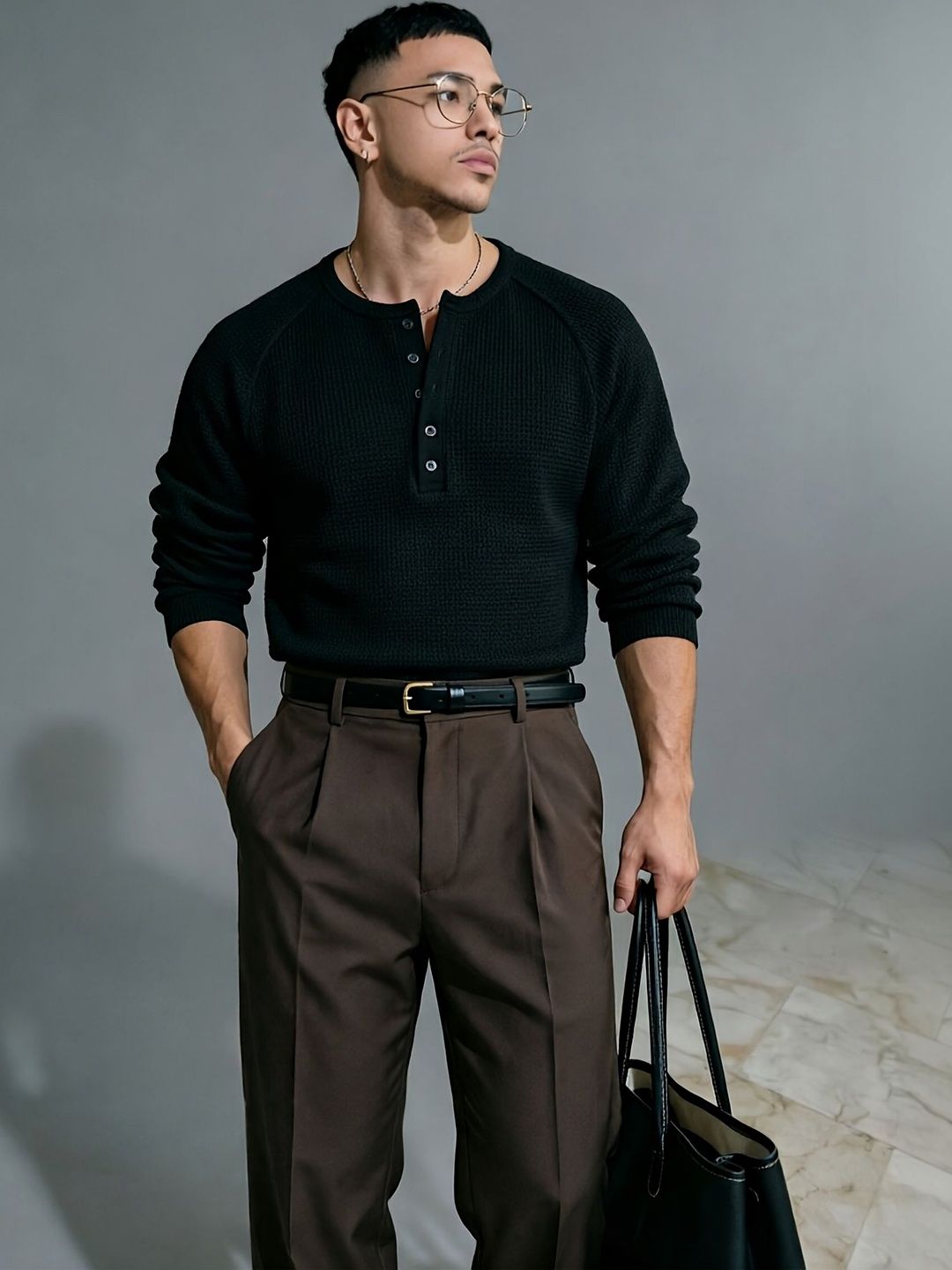 The Modern Soul Men Henley Neck T-shirt