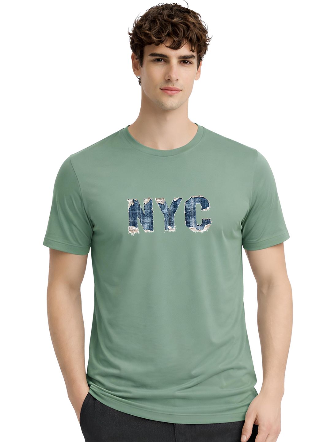 ADRO Men Typography Printed T-shirt