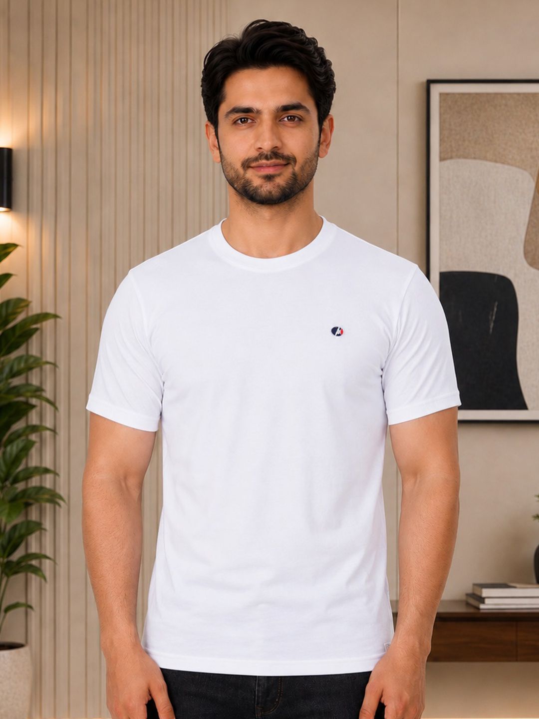 OCCULT Round Neck Pure Cotton Relaxed Fit T-shirt