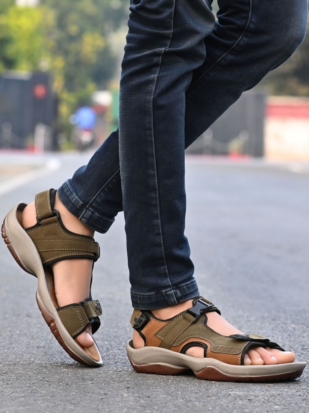 The Roadster Lifestyle Co Men Slip-On Comfort Sandals