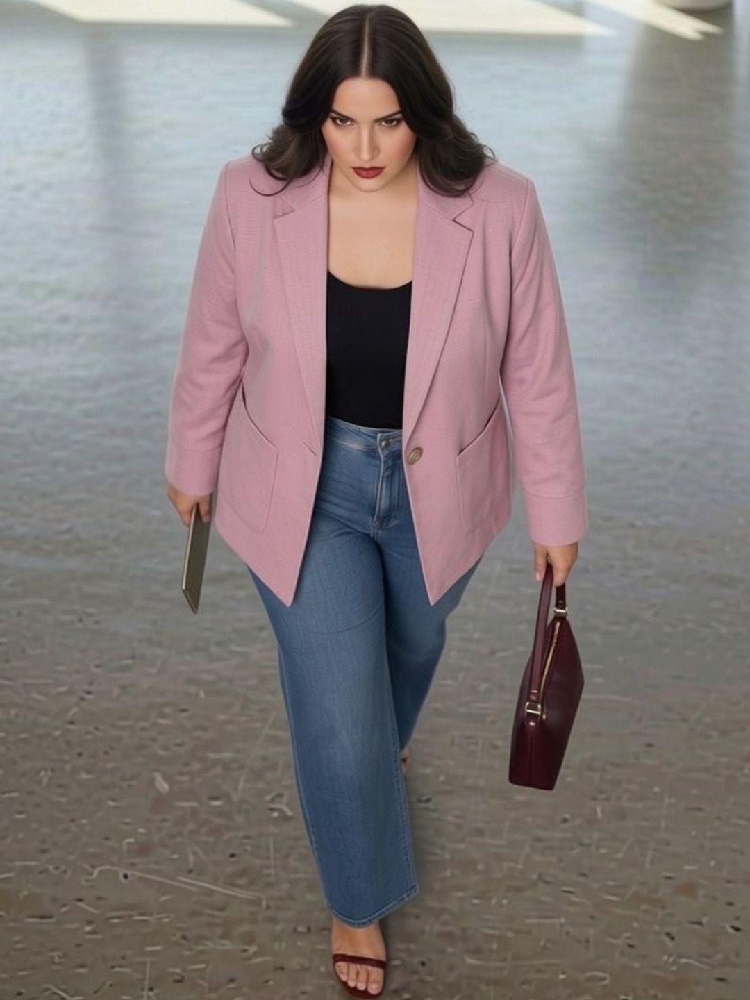 THE FASHION HUB Notched Lapel Single-Breasted Blazers