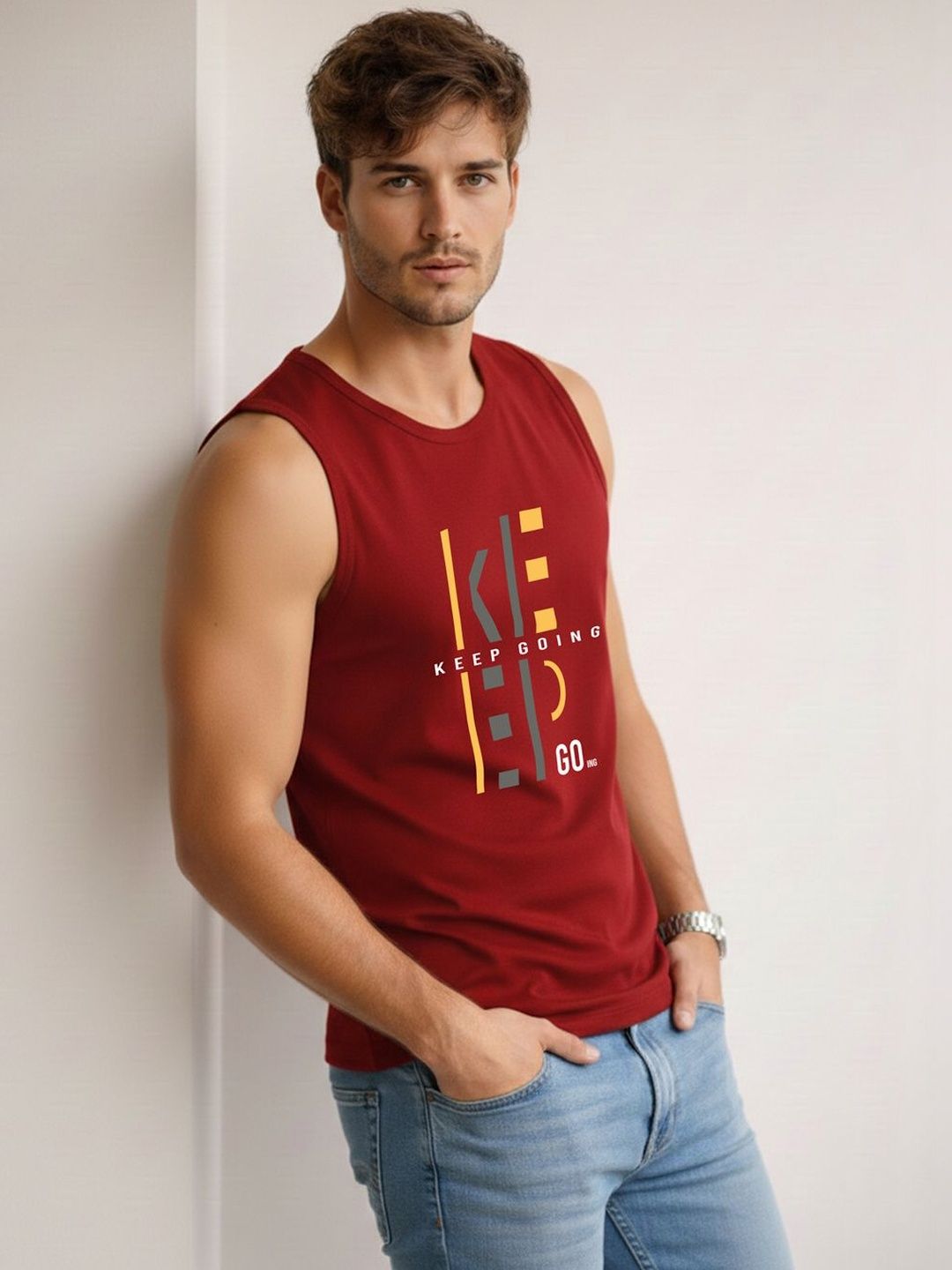MINISTRY OF FRIENDS Printed Assorted Cotton Tank