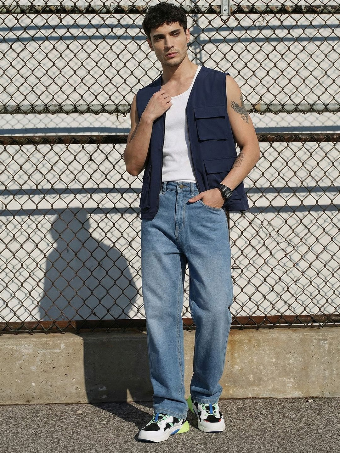 The Roadster Life Co. Men Mid Rise Relaxed Fit Stretchable Jeans