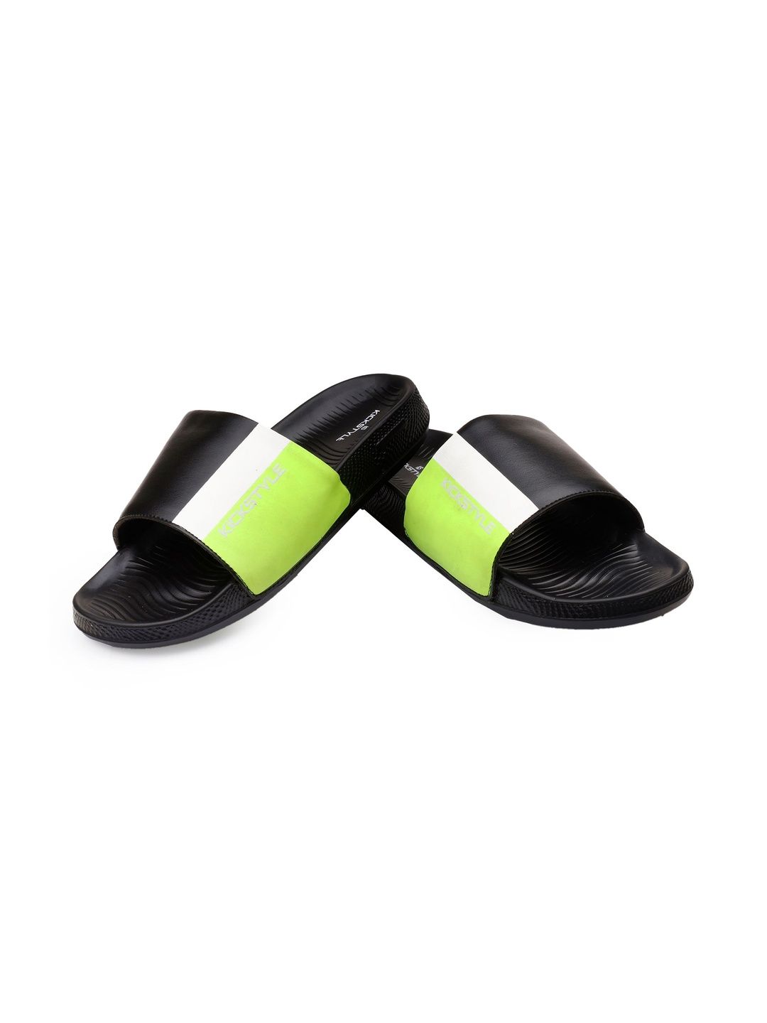 KICKSTYLE Men Colourblocked Sliders