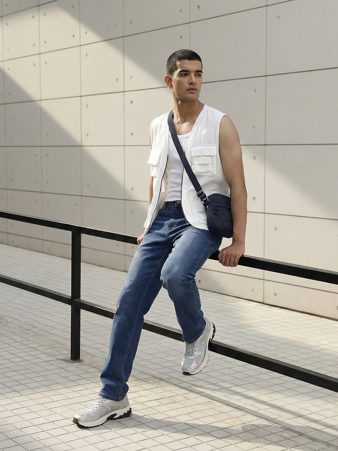 The Roadster Life Co. Men Relaxed Fit Light Washed Jeans
