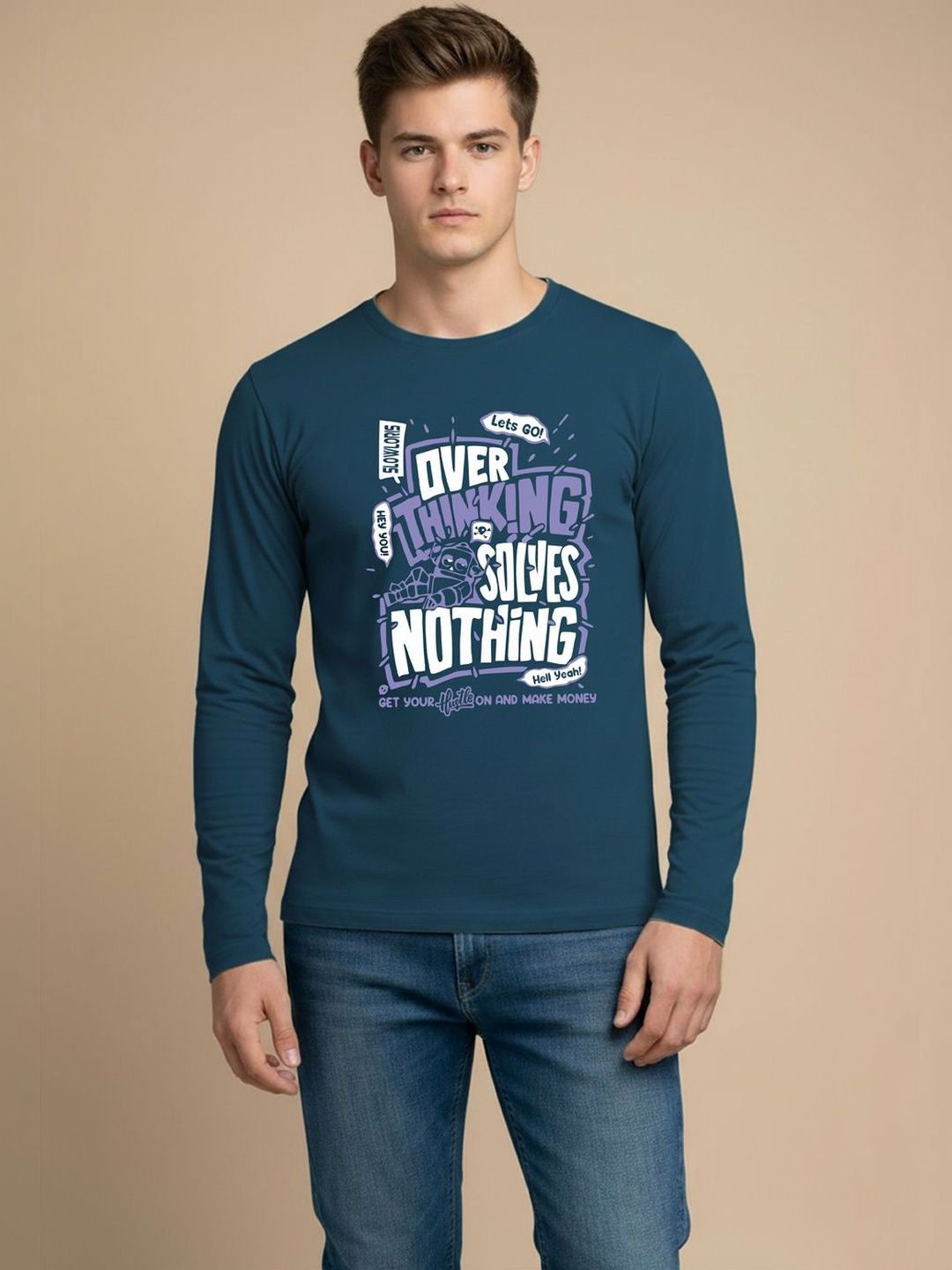 CRYPTIC Men Typography Printed T-shirt
