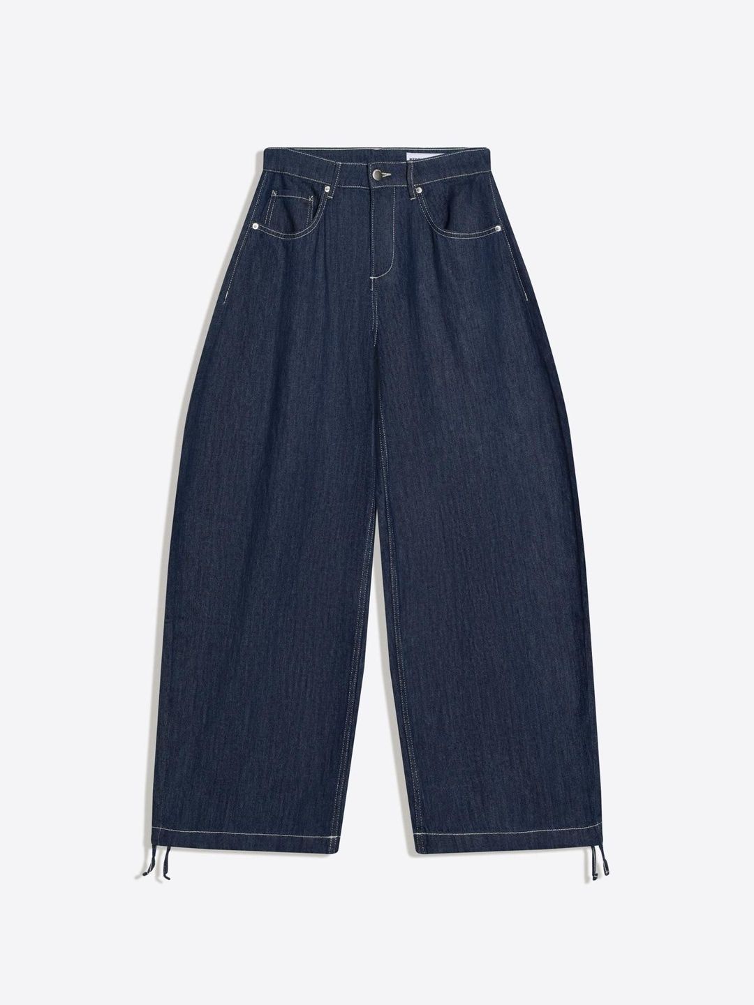 Low-rise Wide-leg Balloon Jeans