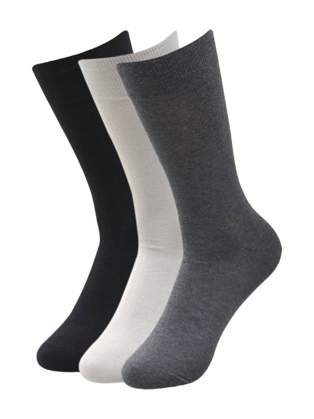 VAPINDIA Men Pack of 3 Cotton Calf Length Socks