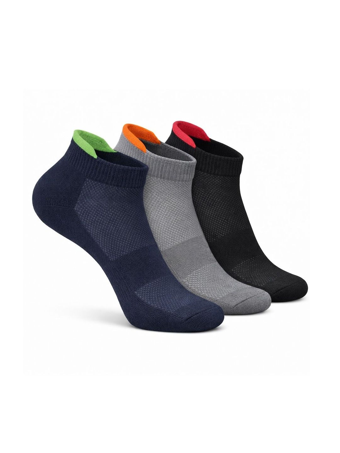 HEBTROCO Men Pack of 3 Ankle Length Socks