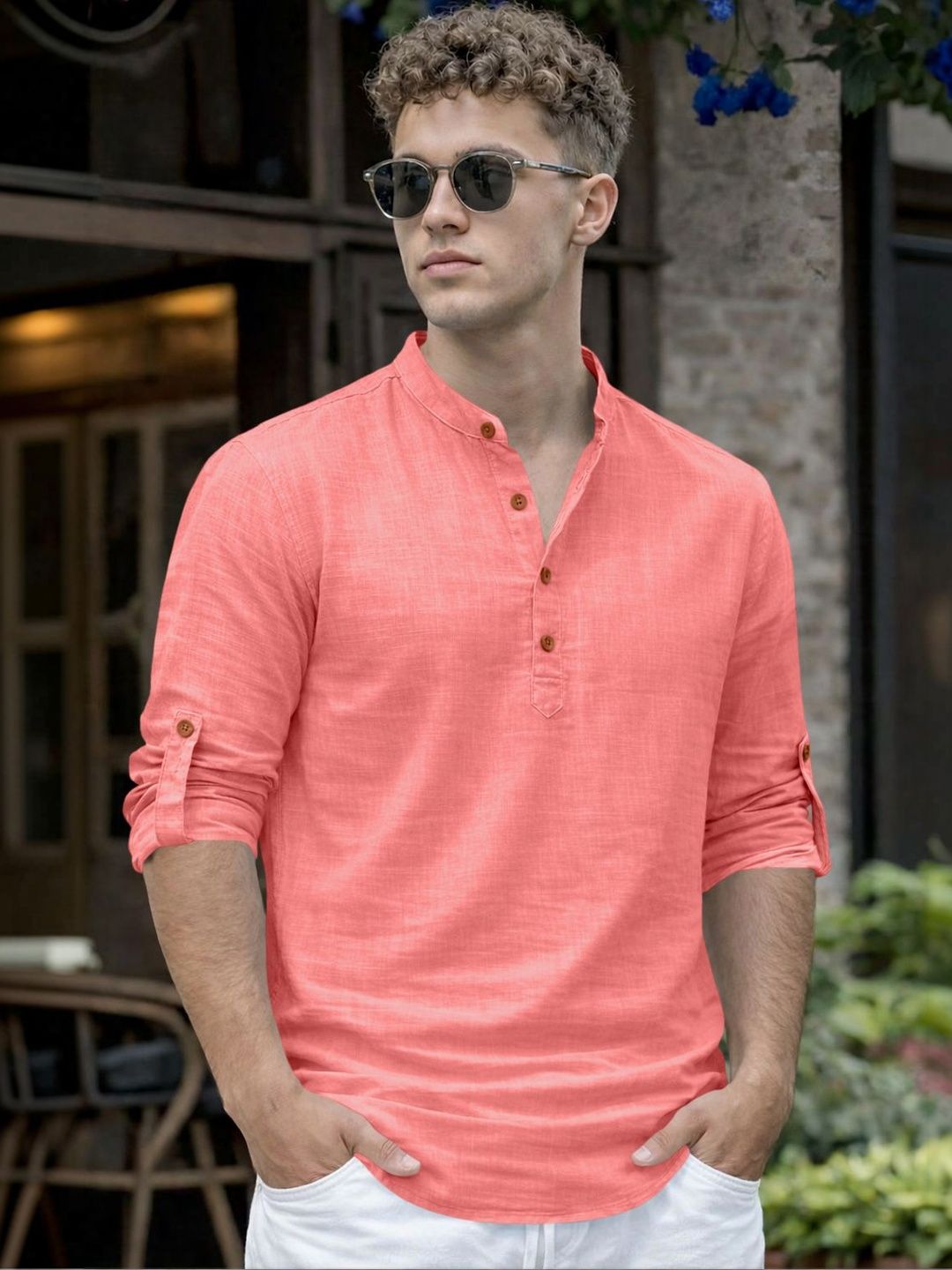 Fifth U Men Mandarin Collar Kurta