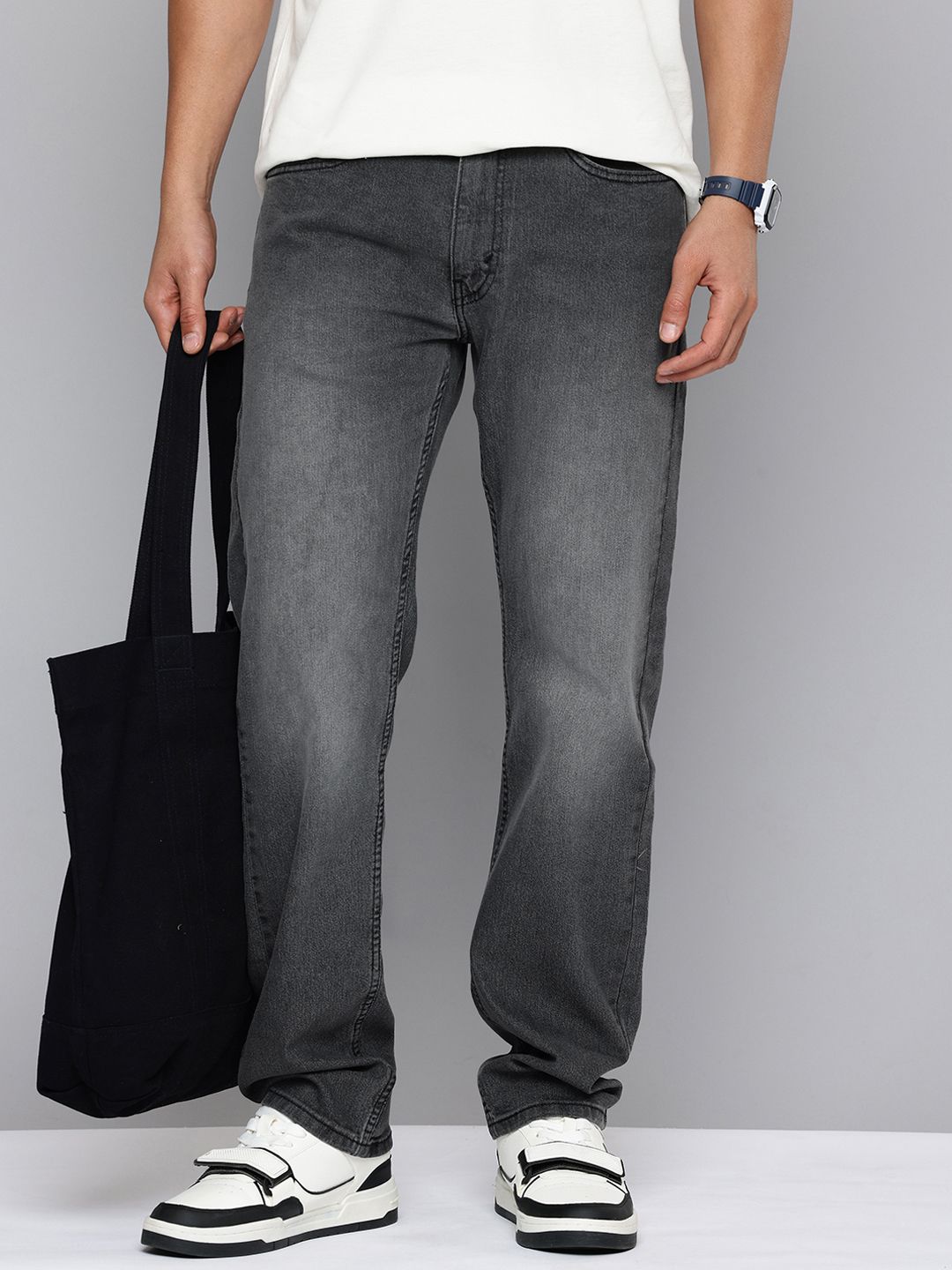 Levis Levis Men 505 Regular Fit Light Fade Stretchable Jeans