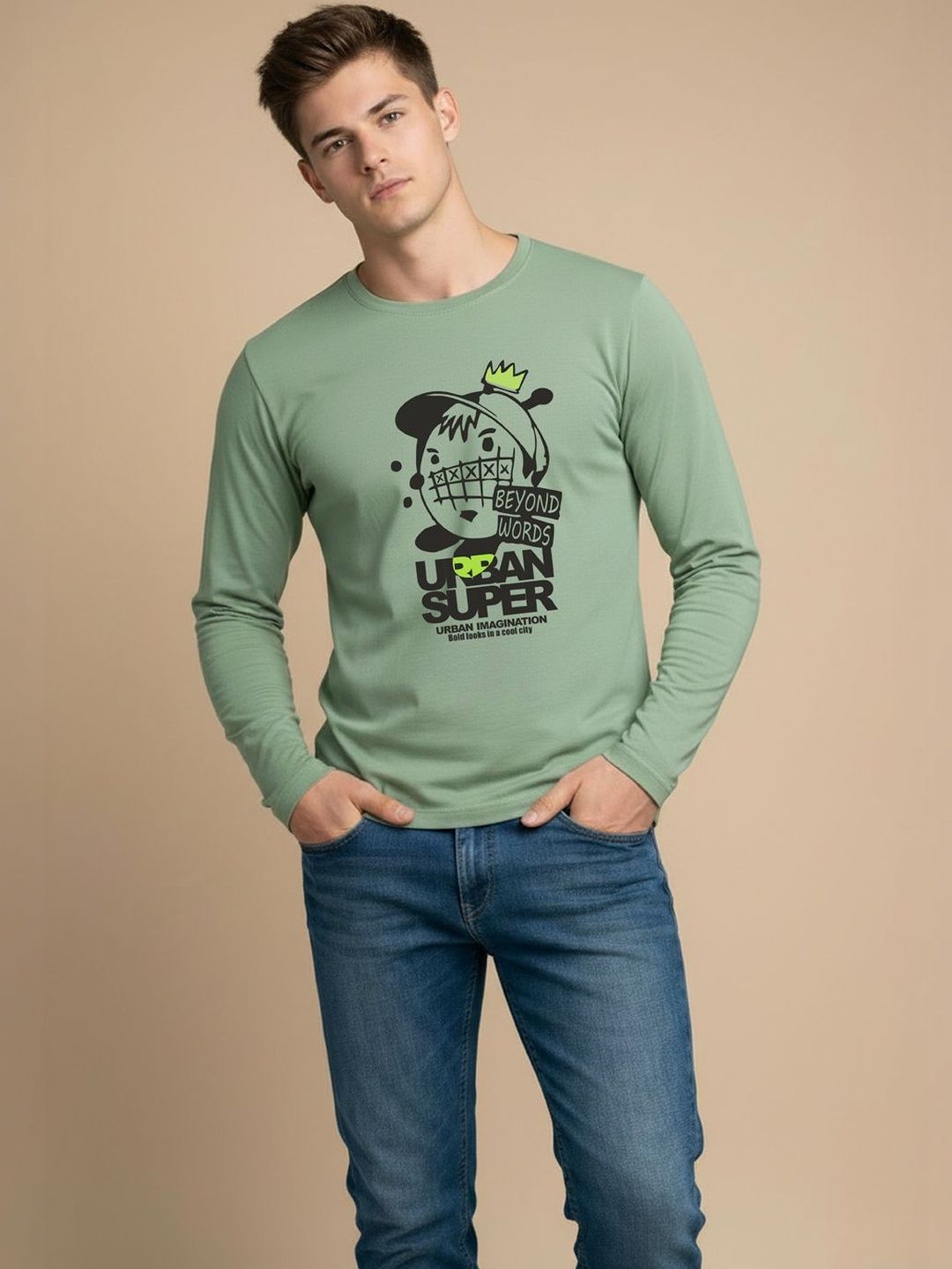 CRYPTIC Men Typography Printed T-shirt