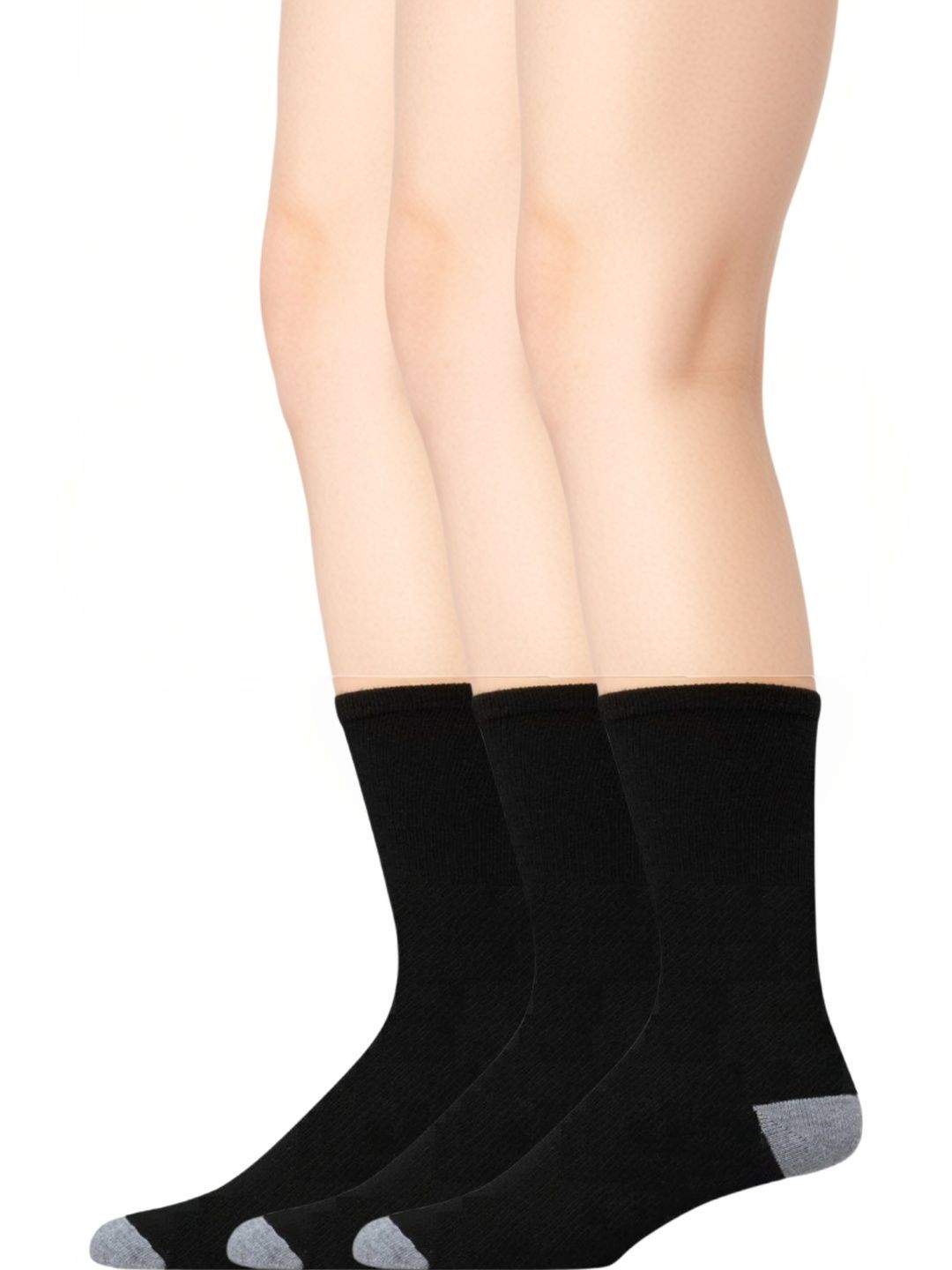 VAPINDIA Men Pack of 3 Cotton Calf Length Socks
