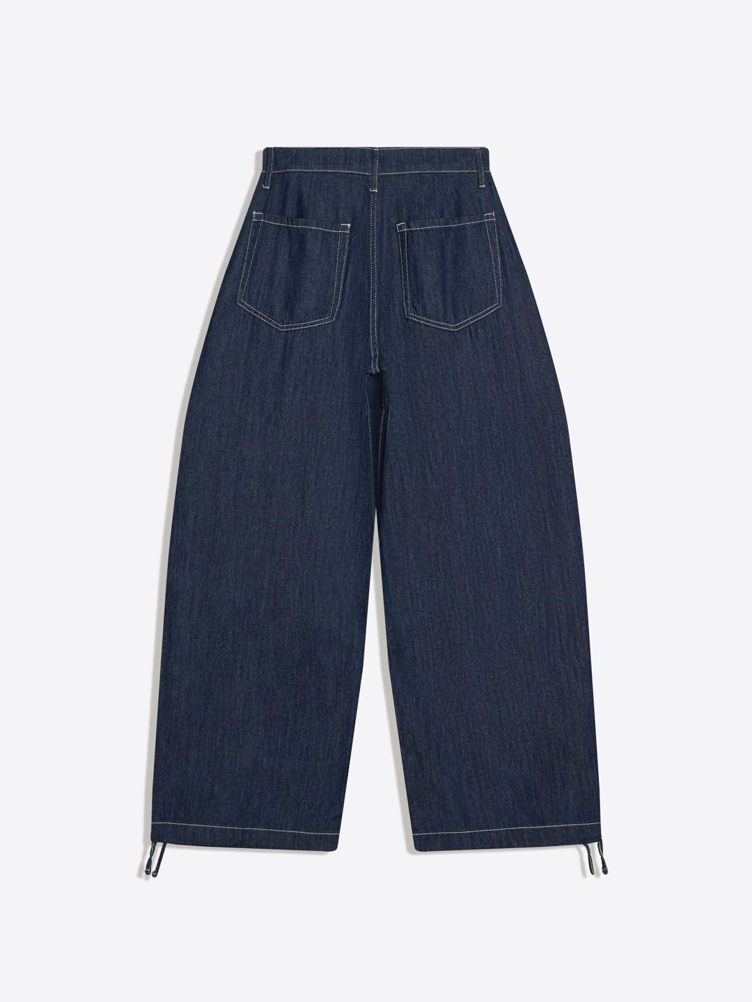 Low-rise Wide-leg Balloon Jeans