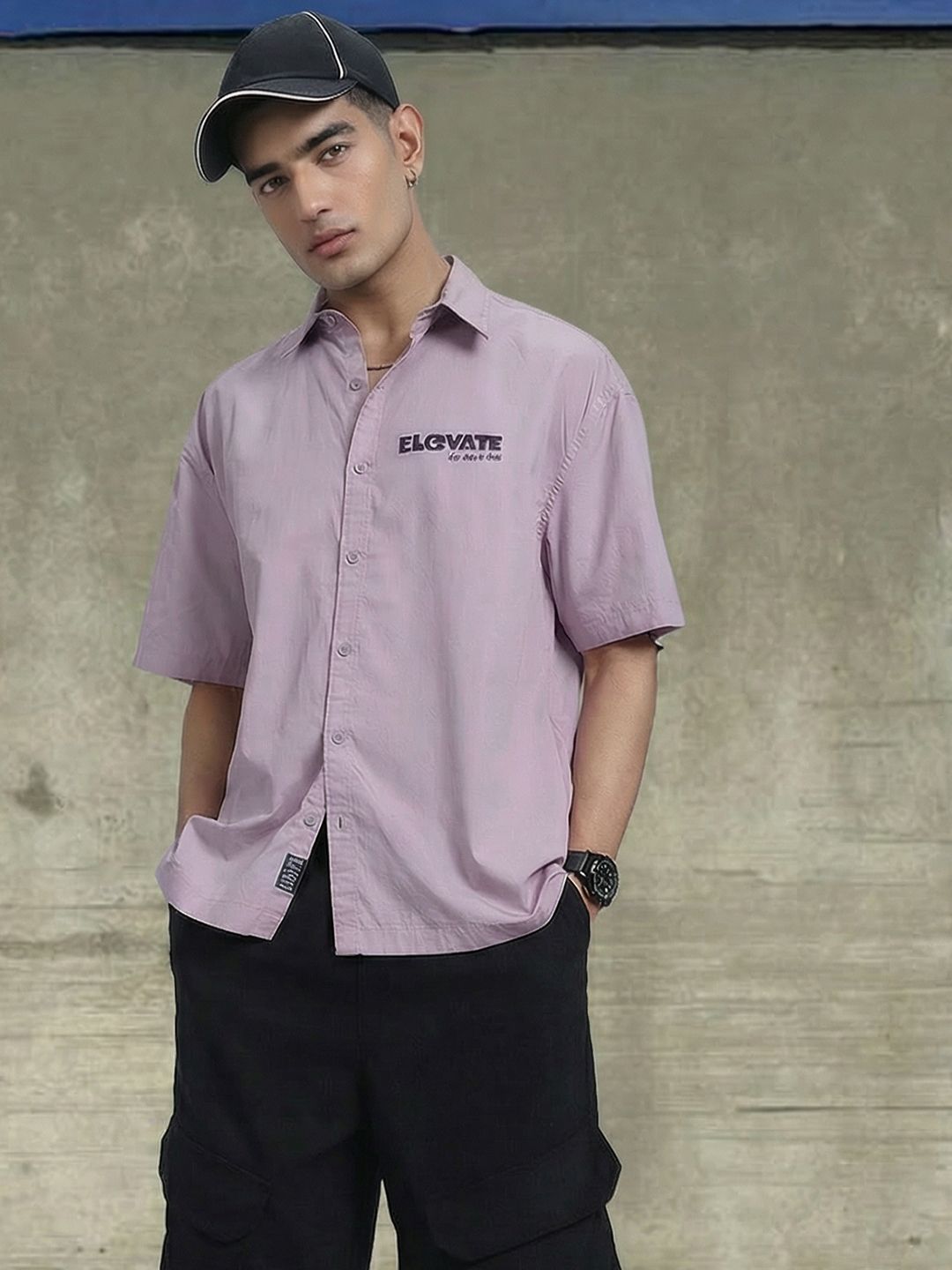 The Roadster Life Co. Relaxed Fit Drop-Shoulder Sleeves Pure Cotton Casual Shirt