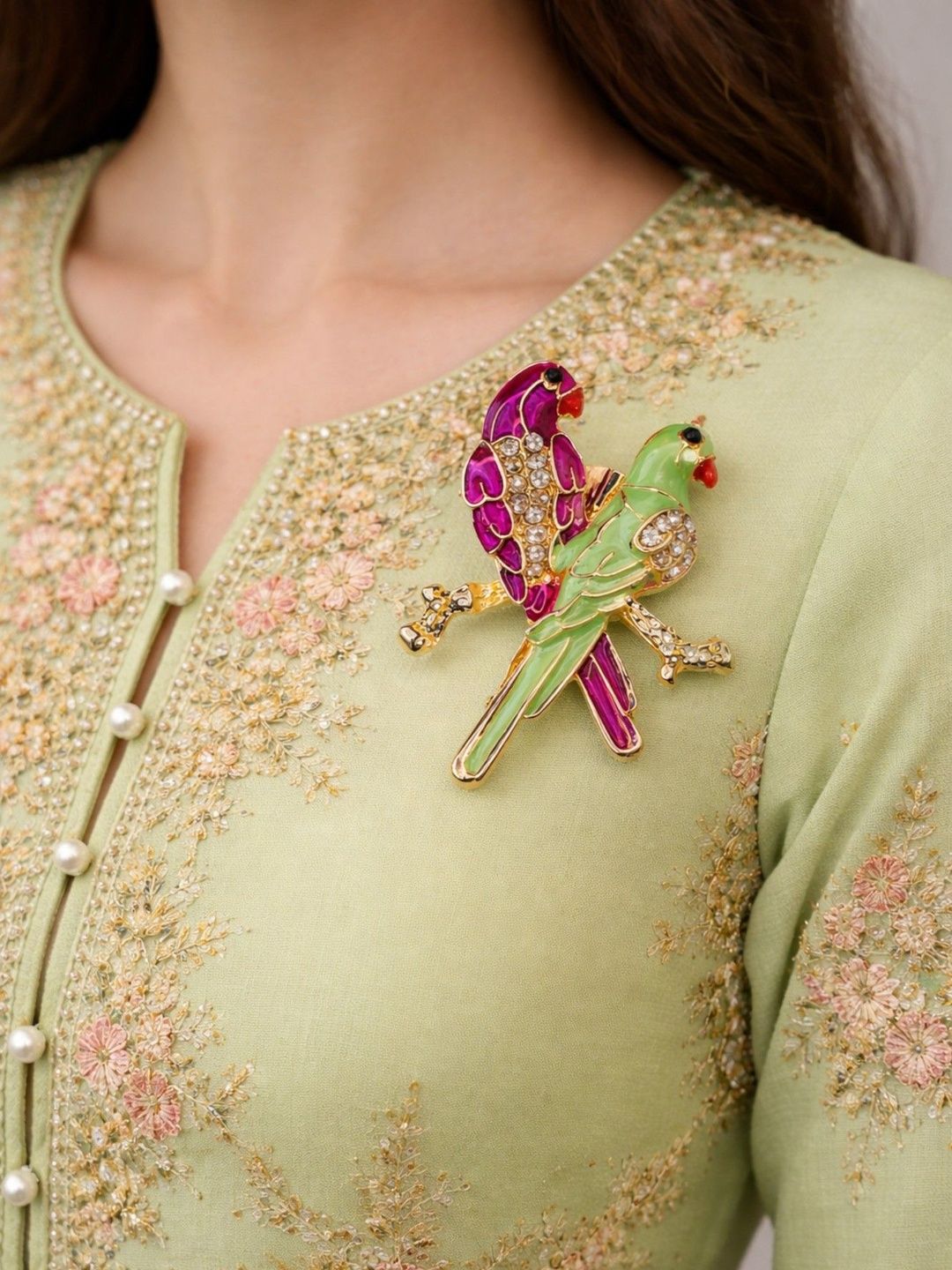 zarmar fashion zarmar fashion Gold-Toned Plated Alloy Brooch
