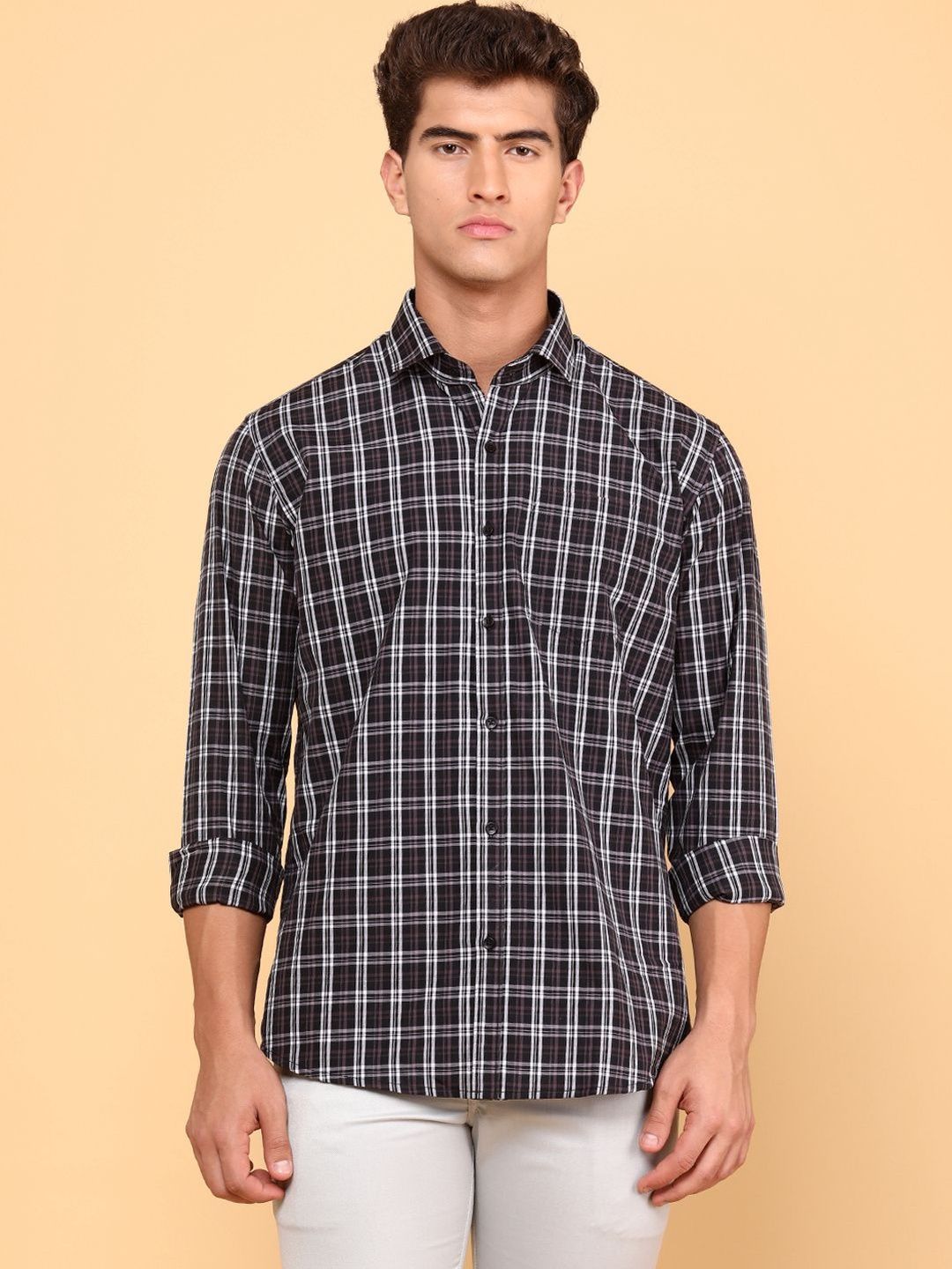 V-Mart Men Checked Casual Shirt