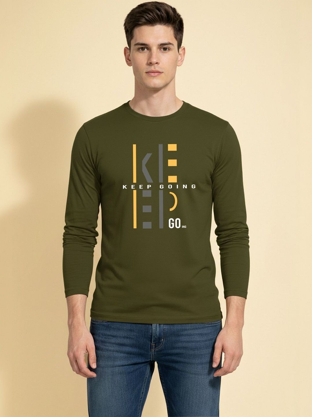 CRYPTIC Men Typography Printed T-shirt