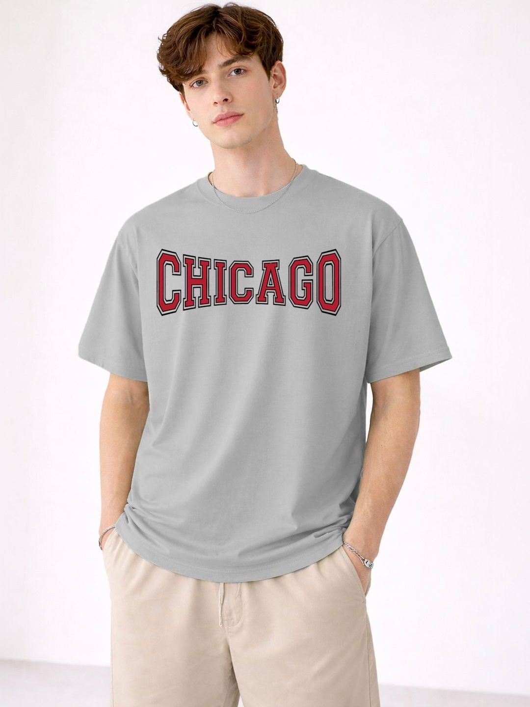 Mast & Harbour Men Drop-Shoulder Sleeves T-shirt