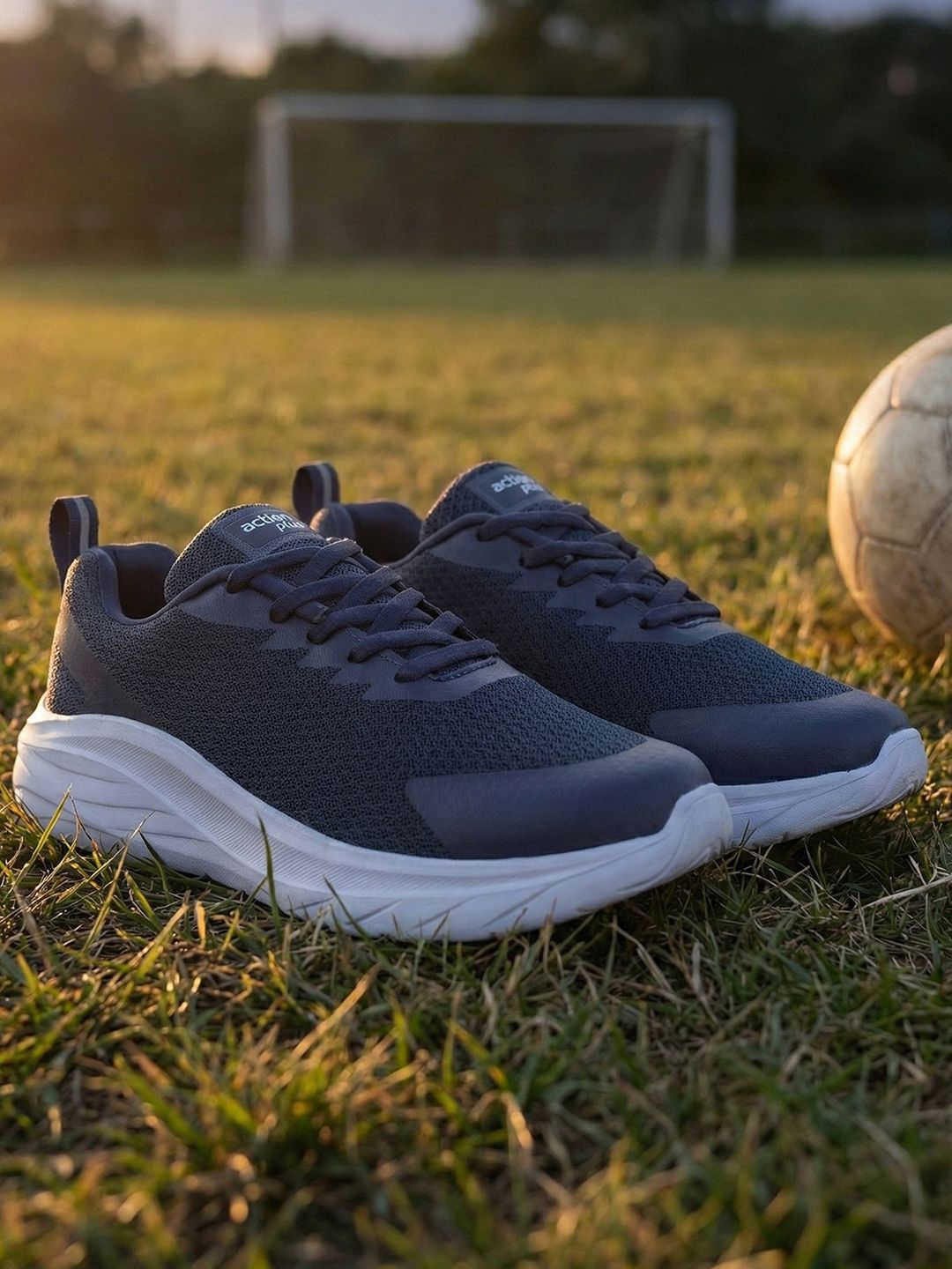 Action Plus Men Mesh Walking Non-Marking Shoes