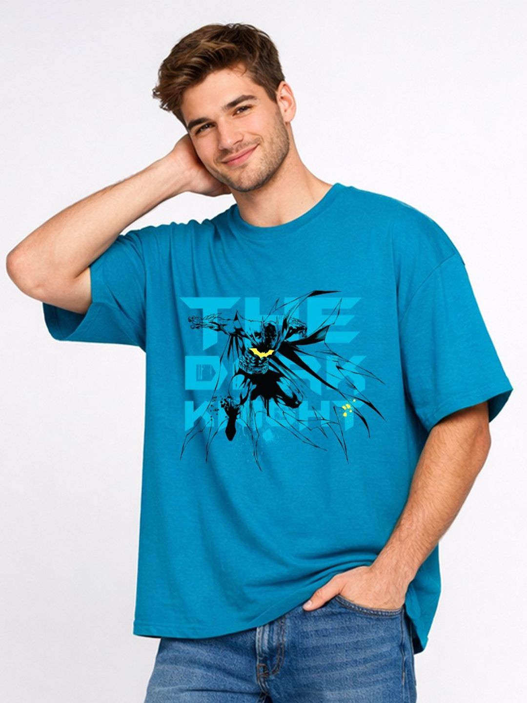 Kook N Keech X Minute Mirth Men Batman Printed T-shirt