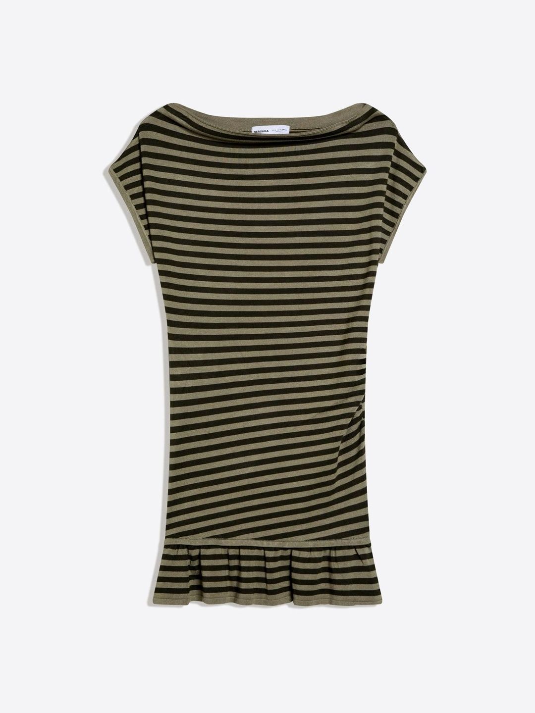 Mini boat neck dress