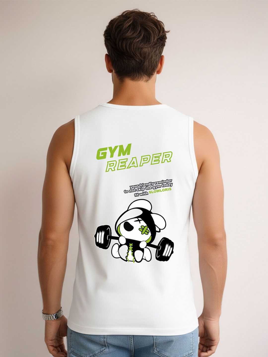 MINISTRY OF FRIENDS Printed Assorted Cotton Gym Vest