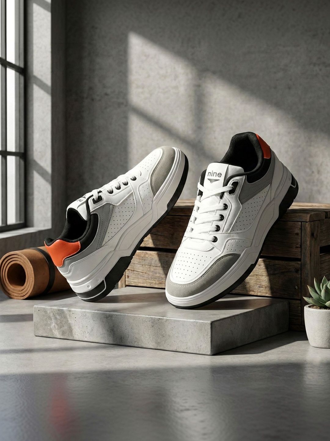 Nine Men Mesh Walking Non-Marking Shoes