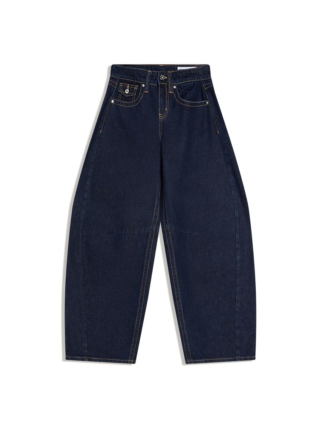 Regular Fit Low -Rise Slouchy Cotton Jeans