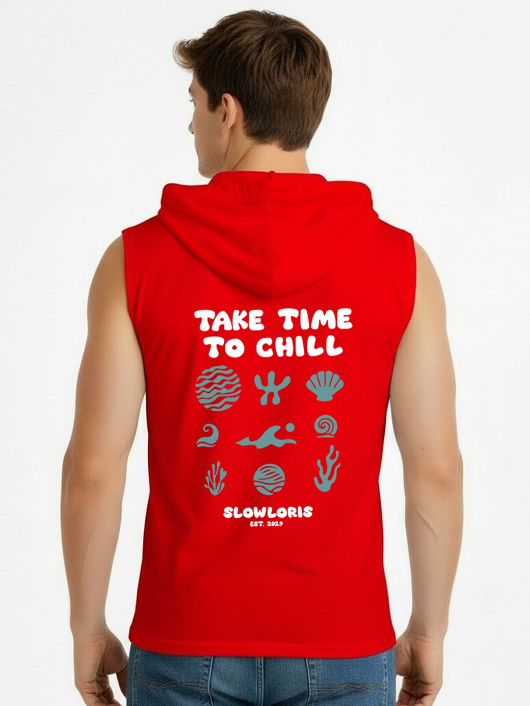 CRYPTIC Men Printed Hooded T-shirt