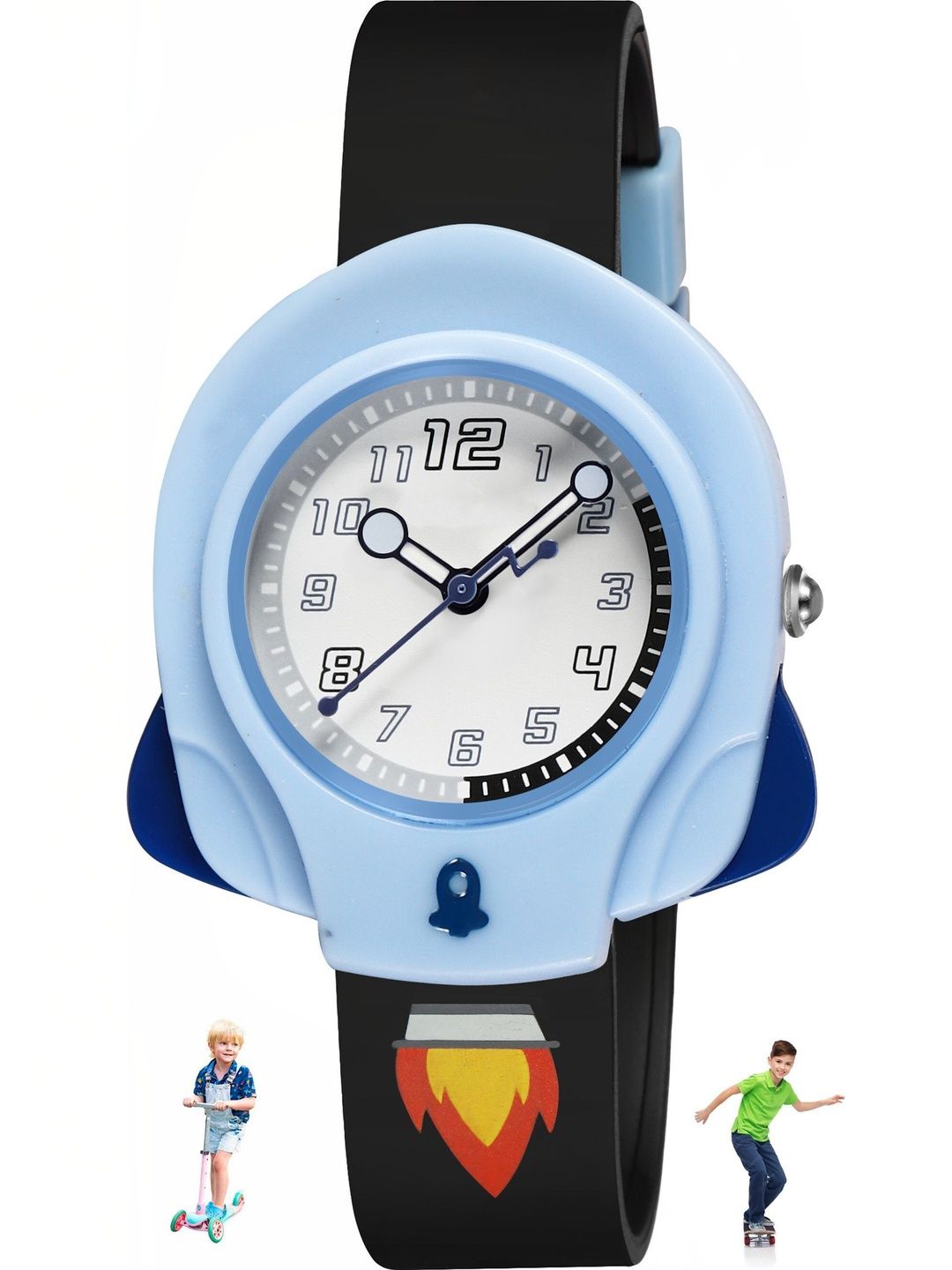 mivaan Unisex Kids Dial & Straps Watch MG-17Rocket Black& deal from myntra mivaan Unisex Kids Dial & Straps Watch MG-17Rocket Black& deal from myntra