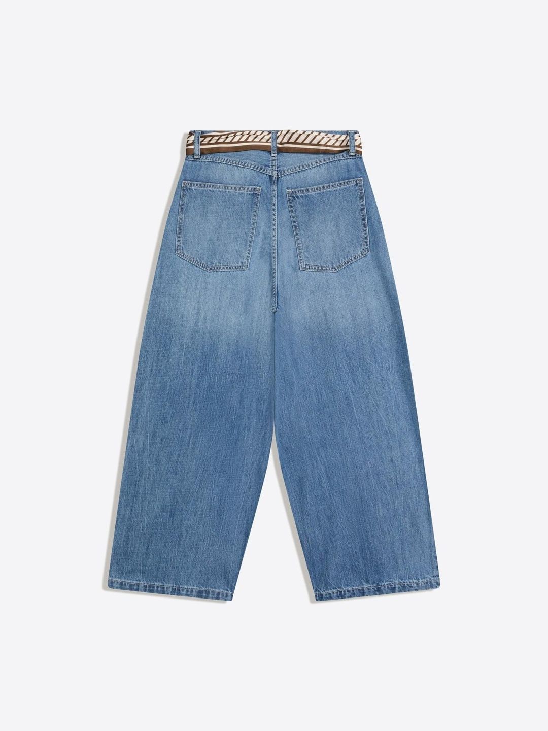 Regular Fit Mid-Rise Barrel Cotton Jeans