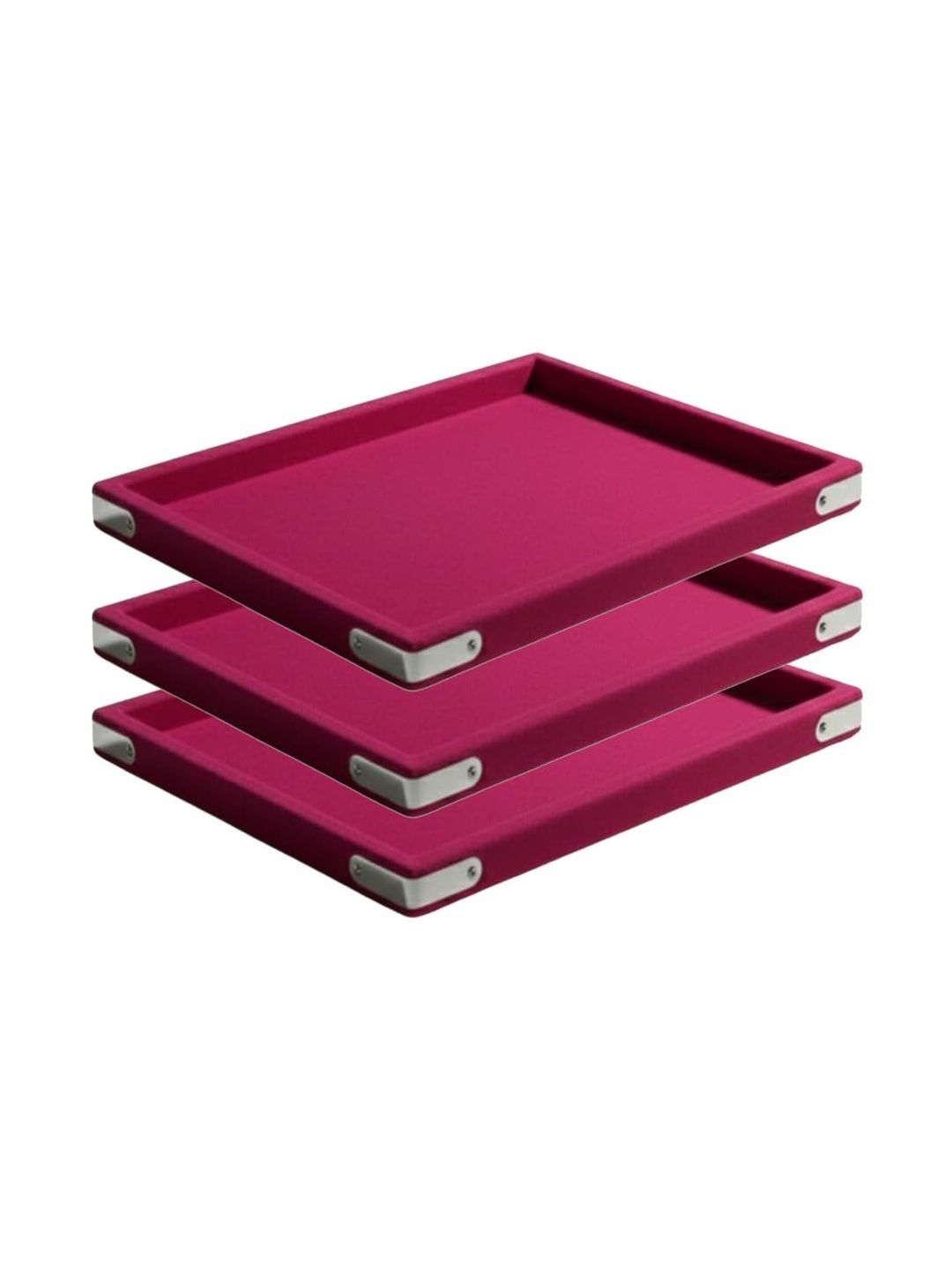 SENTONI Pink Set of 3 Regular Organisers