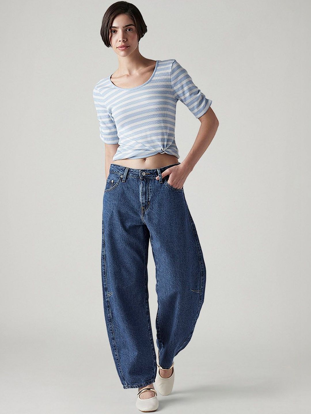 Classic Mid-Rise Light Fade Jeans
