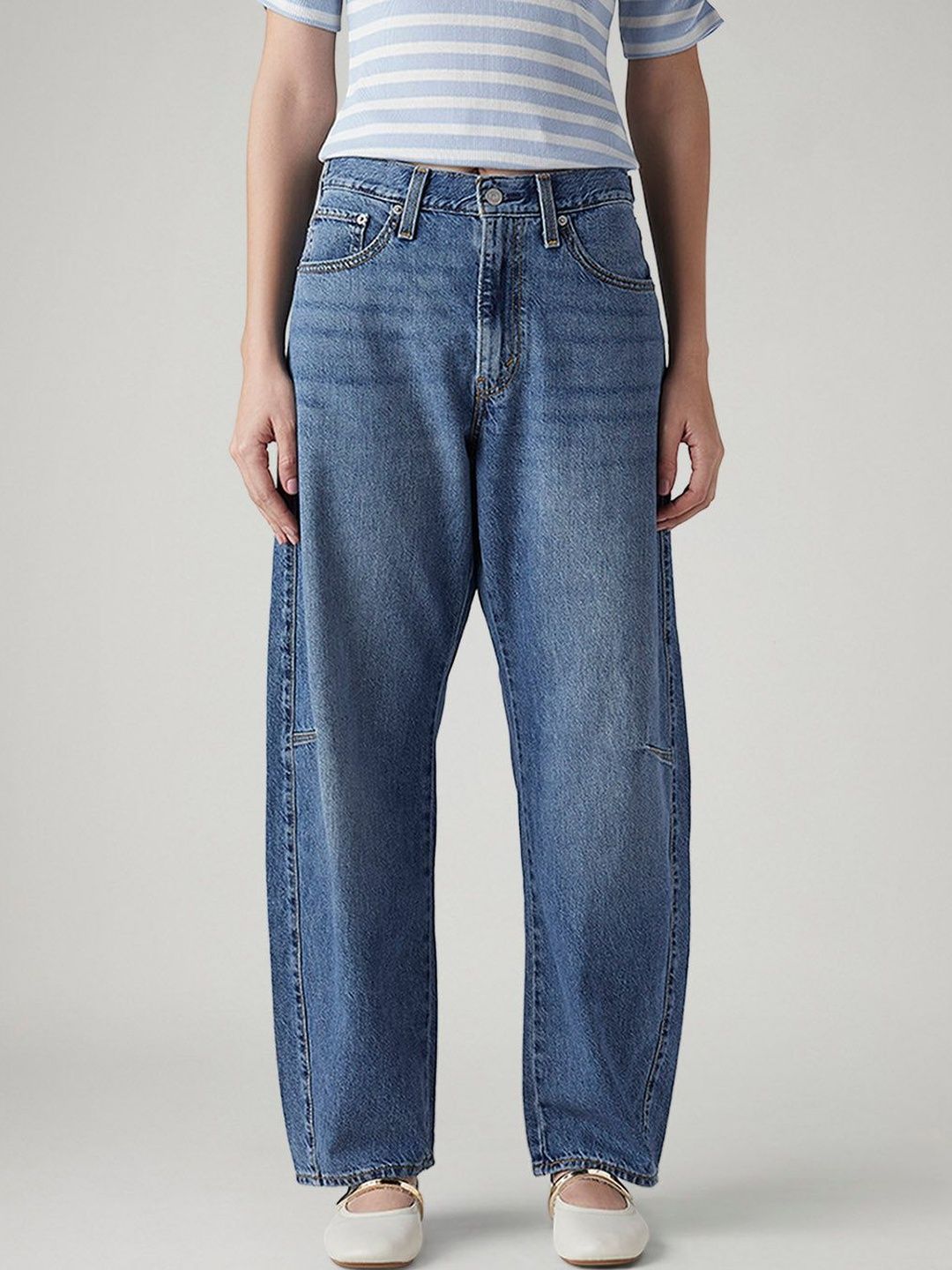 Classic Mid-Rise Light Fade Jeans