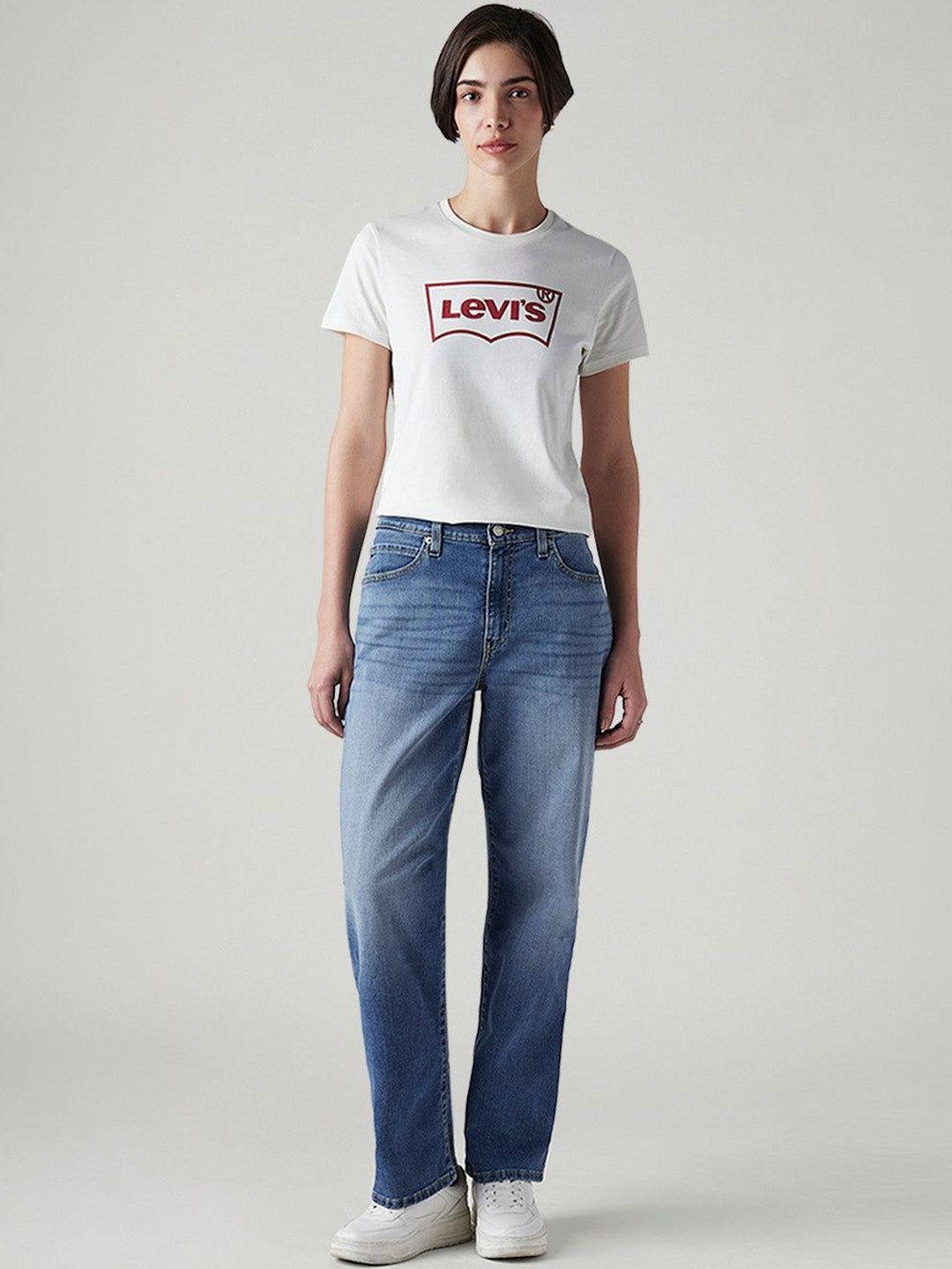 Classic High-Rise Light Fade Stretchable Jeans