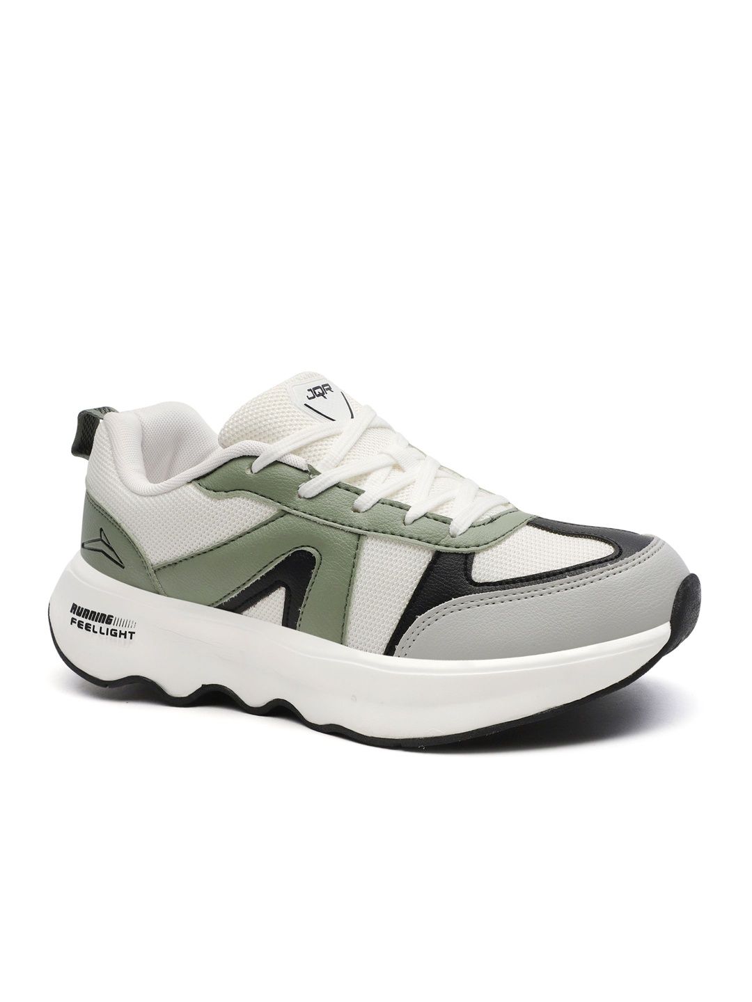 JQR Men Colourblocked Mesh Running Shoes