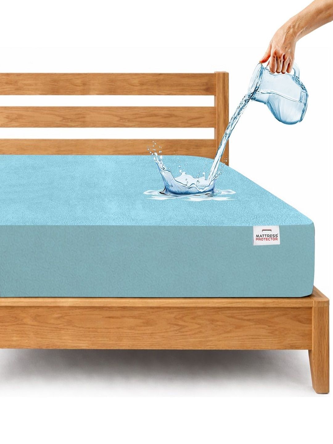 Mattress Protector Mattress Protector Terry Cotton Feel Waterproof Mattress Protector King Size -72x78 Inch