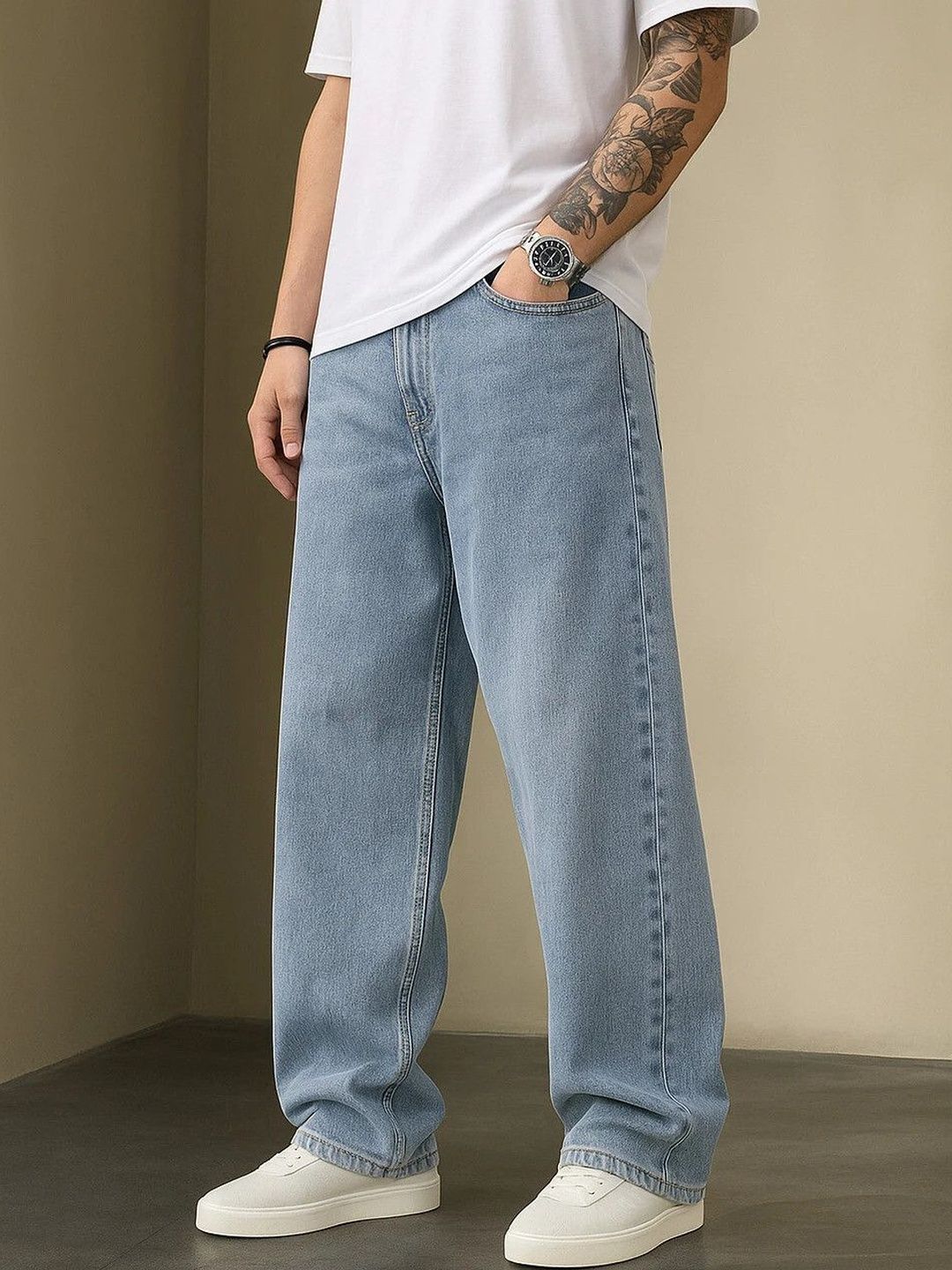 ZAYSH Men Regular Fit Mid-Rise Jeans