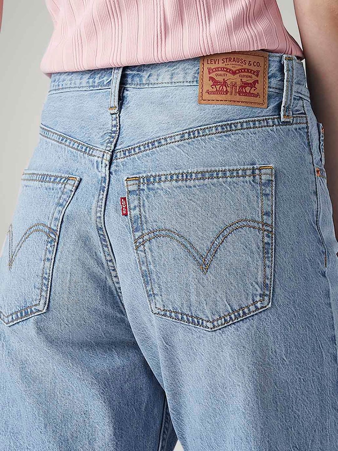Classic Straight Fit High-Rise Light Fade Jeans