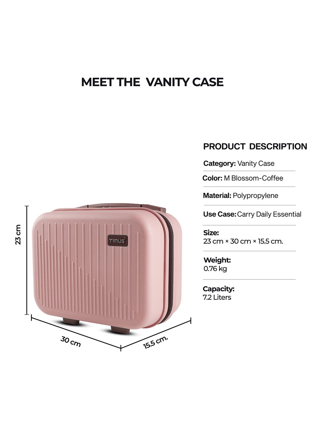 Buy Timus Textured Compact Vanity Bag Travel Accessory - Travel