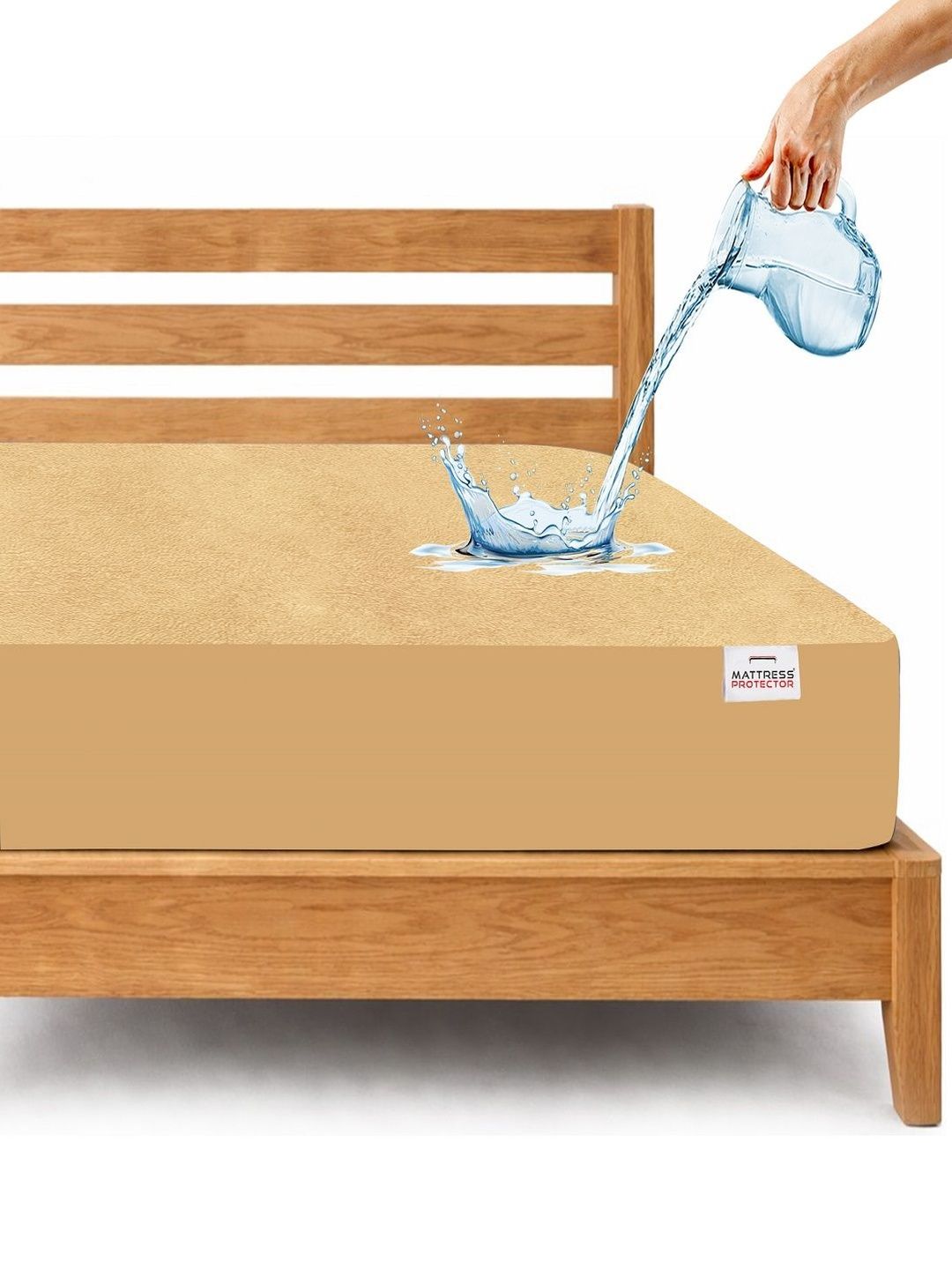Mattress Protector Mattress Protector Terry Cotton Feel Waterproof Mattress Protector King Size -72x84 Inch