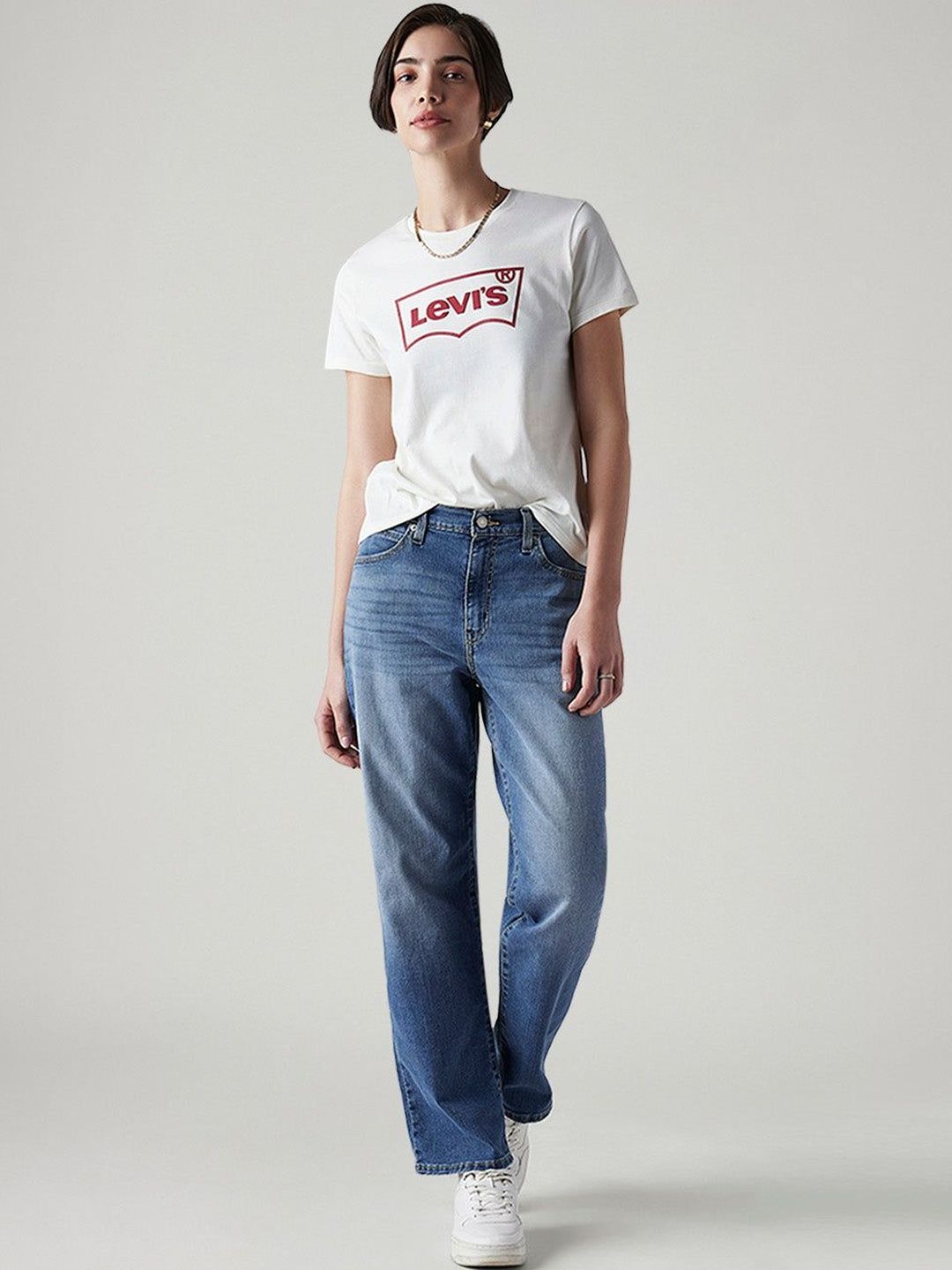 Classic High-Rise Light Fade Stretchable Jeans